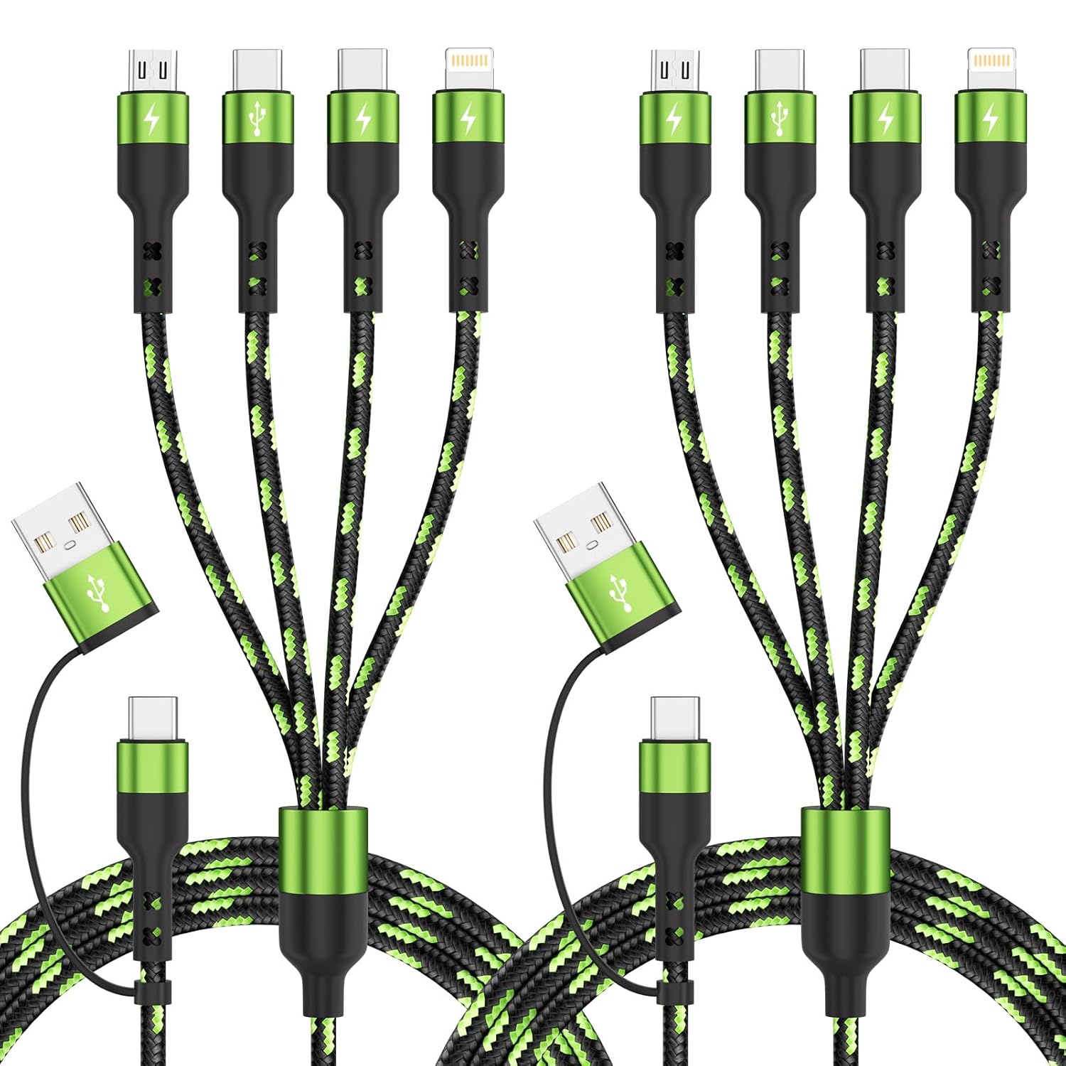 Detalle de Firsting Green Multi Charging Cable, 5 ft