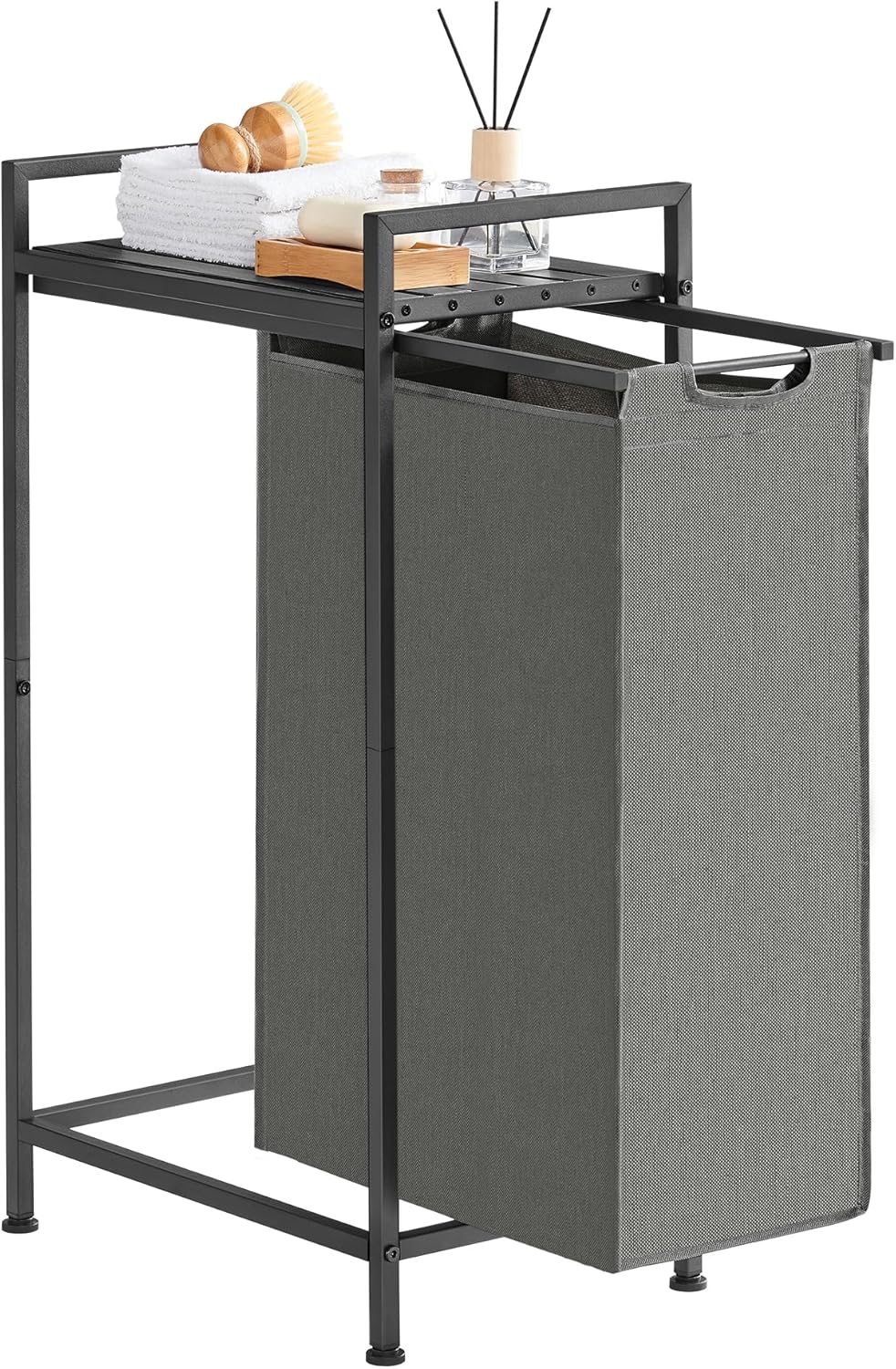 Detalle de Laundry basket with shelf 47 L