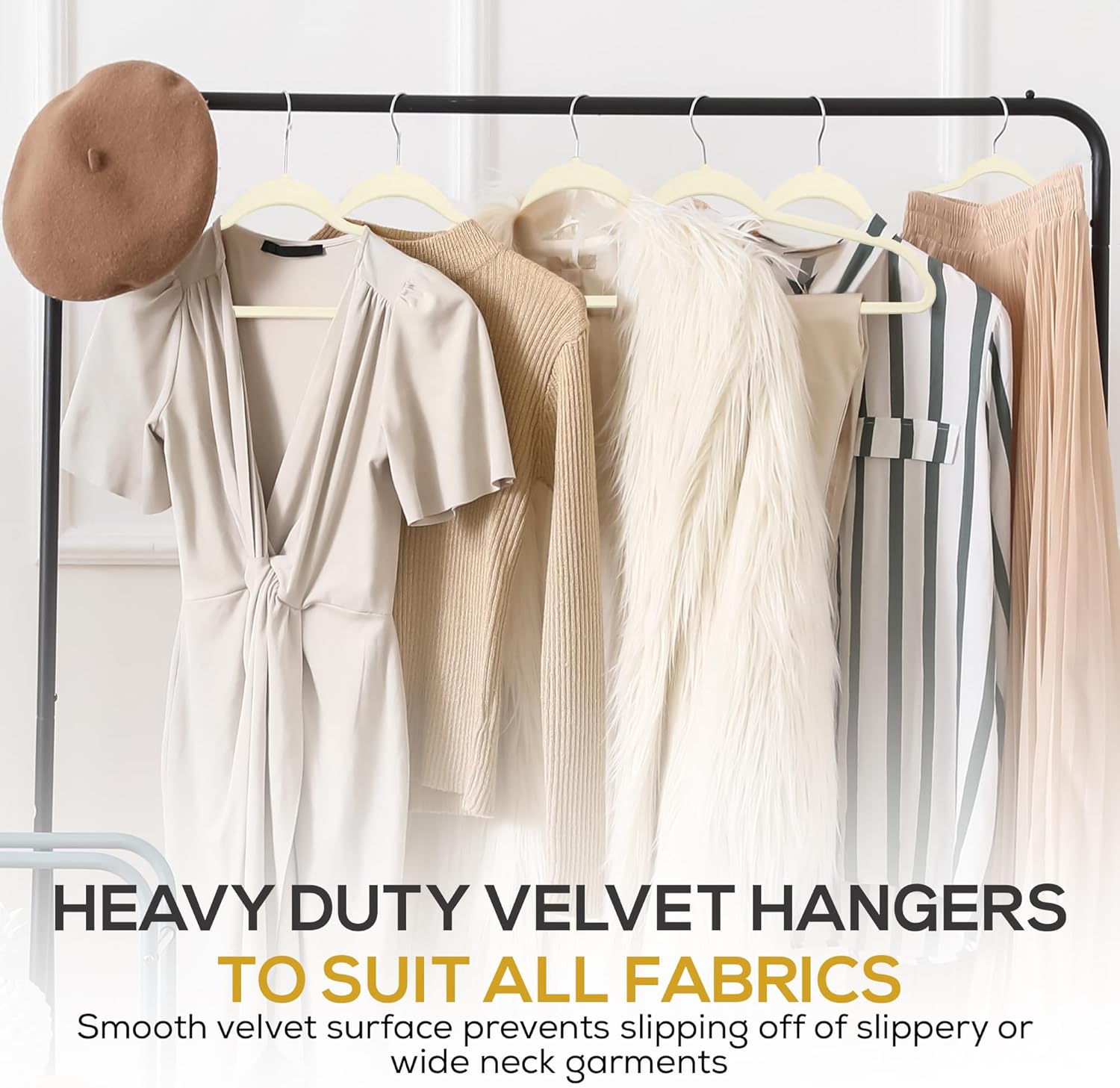 Thumbnail 6 de Techzoo Velvet Hangers 50-Pack — Ultra Thin Closet