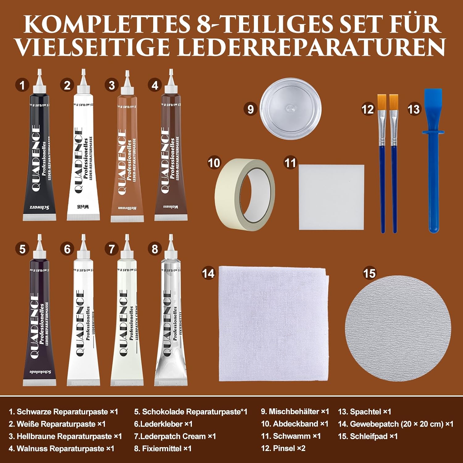 Thumbnail 5 de Flüssigleder Reparaturset 8-teilig für Leder