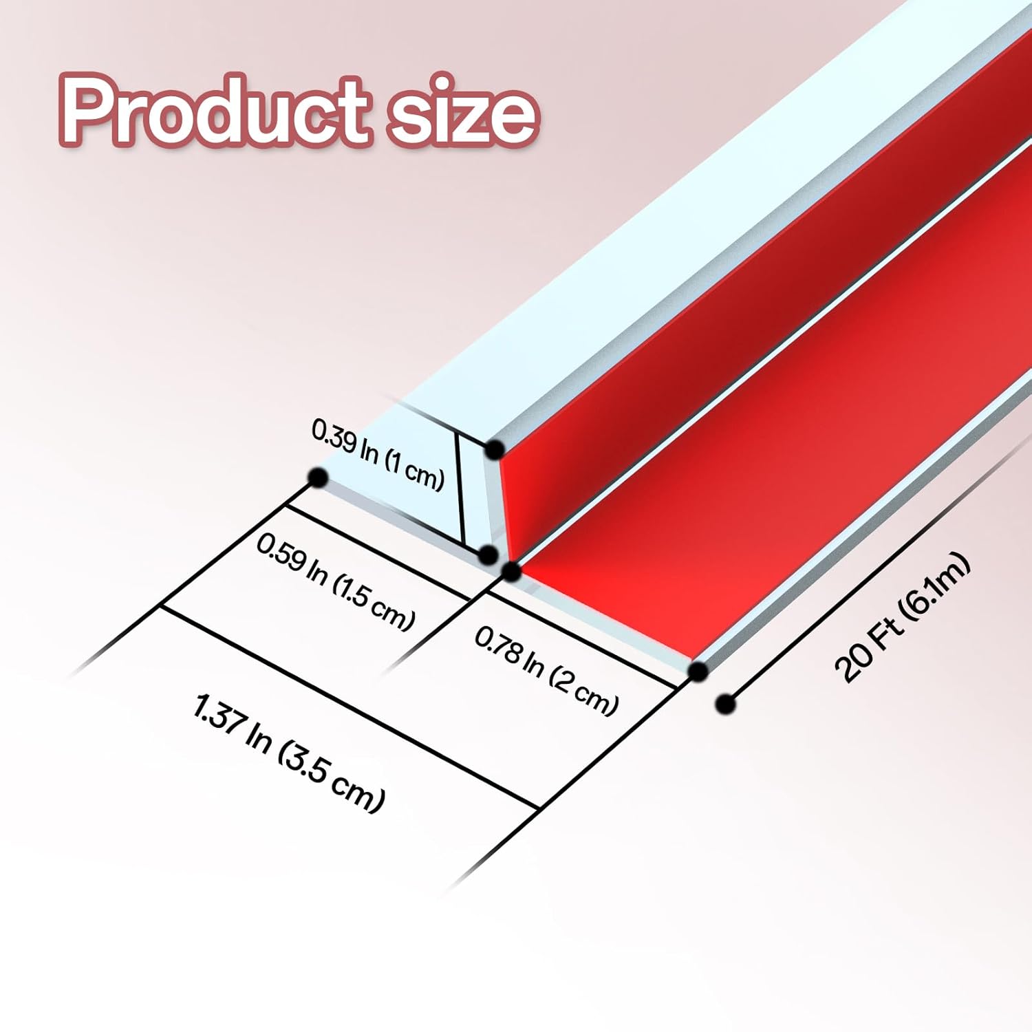 Detalle 2 de T Shaped Draft Excluder Door Seal Strip 240 Inch ⌛️ (Note: final emoji should be product category; for door seal: use 〉)