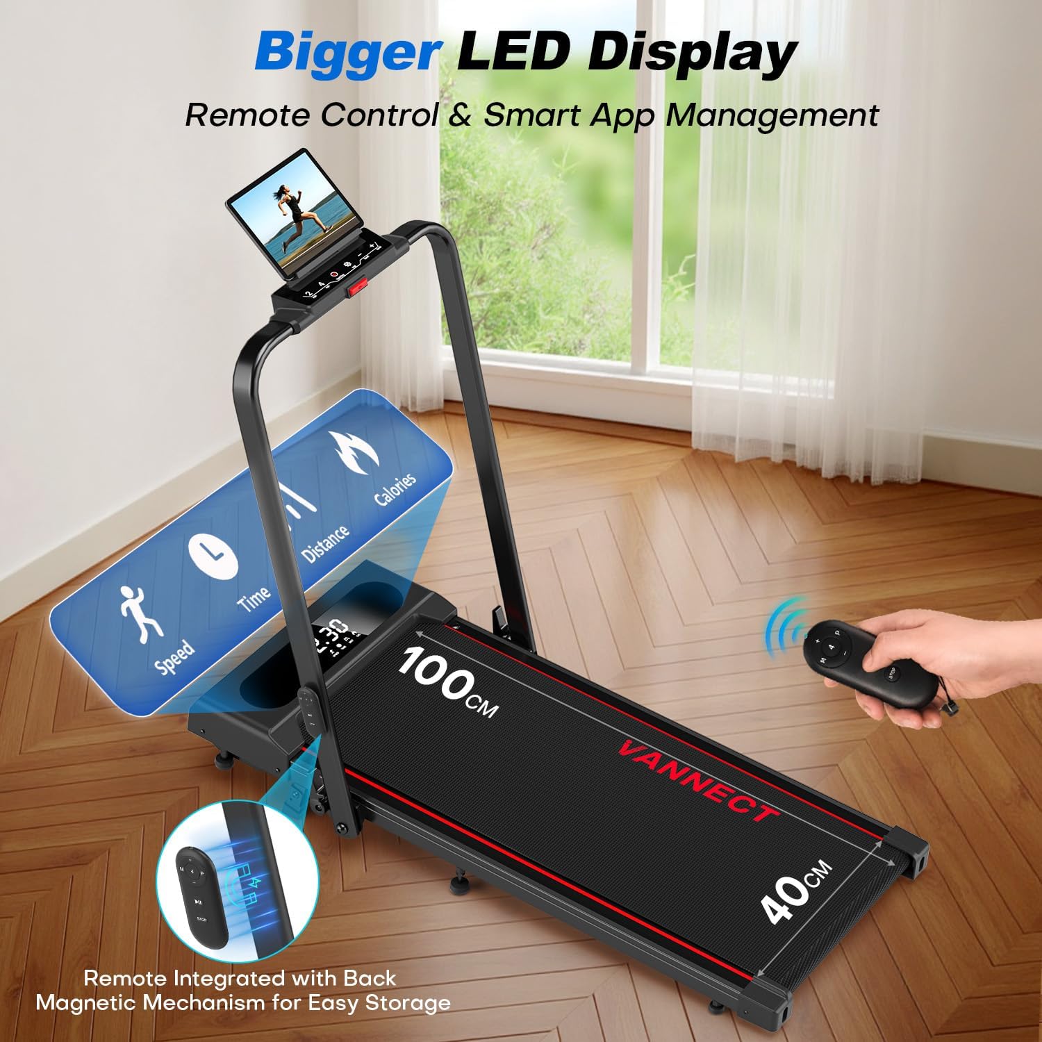 Thumbnail 5 de 6 in 1 Folding Treadmill 2.75HP 350LBS