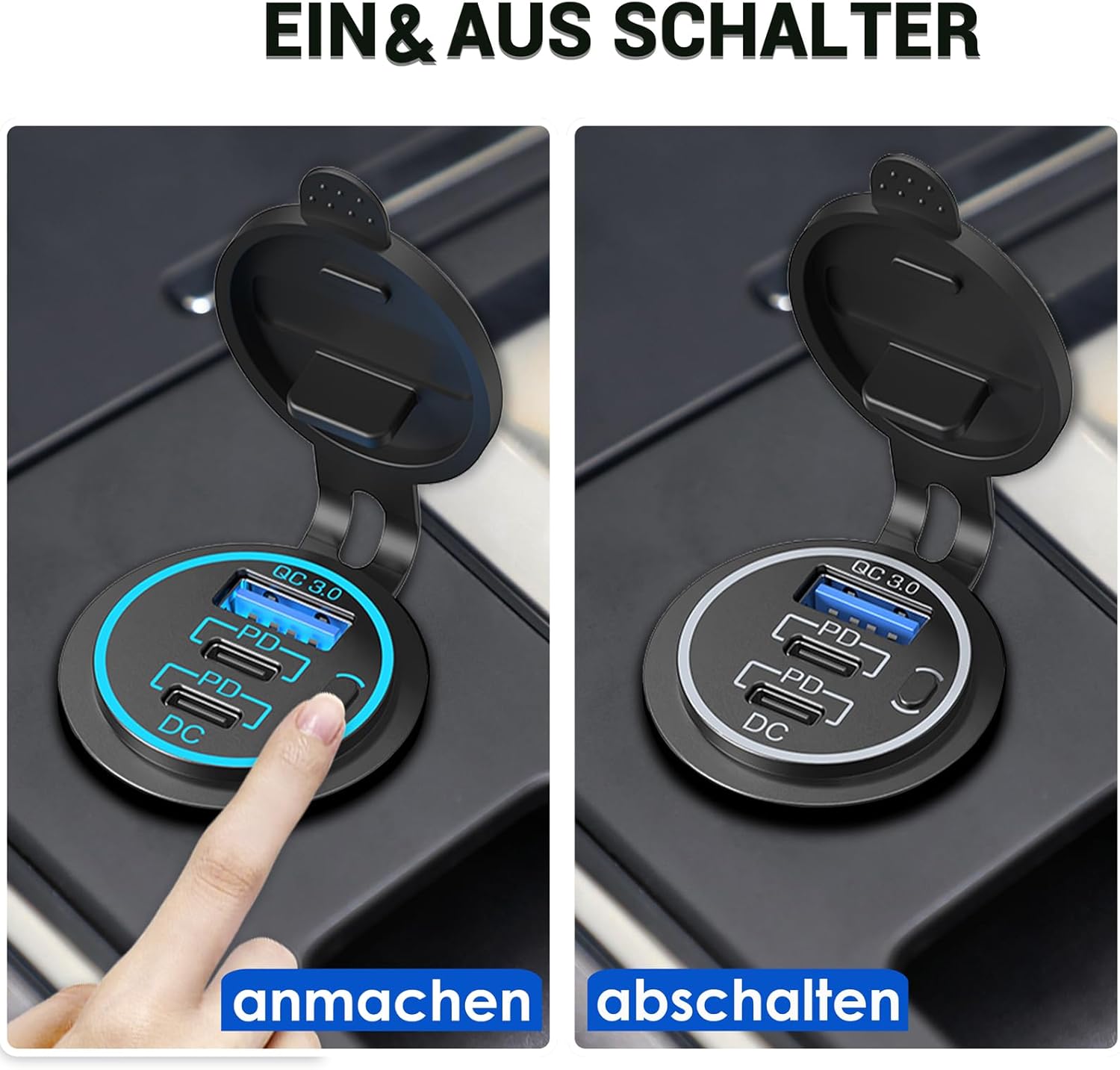 Thumbnail 5 de 96W PD 3.0 USB C Steckdose 12V für KFZ