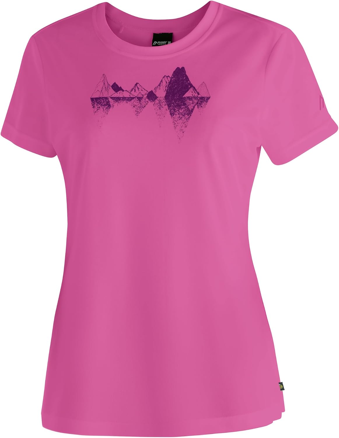 Detalle de Maier Sports Tilia Pique W T-Shirt Femme (Lot de 1) – Tissu frais et recyclage facilité