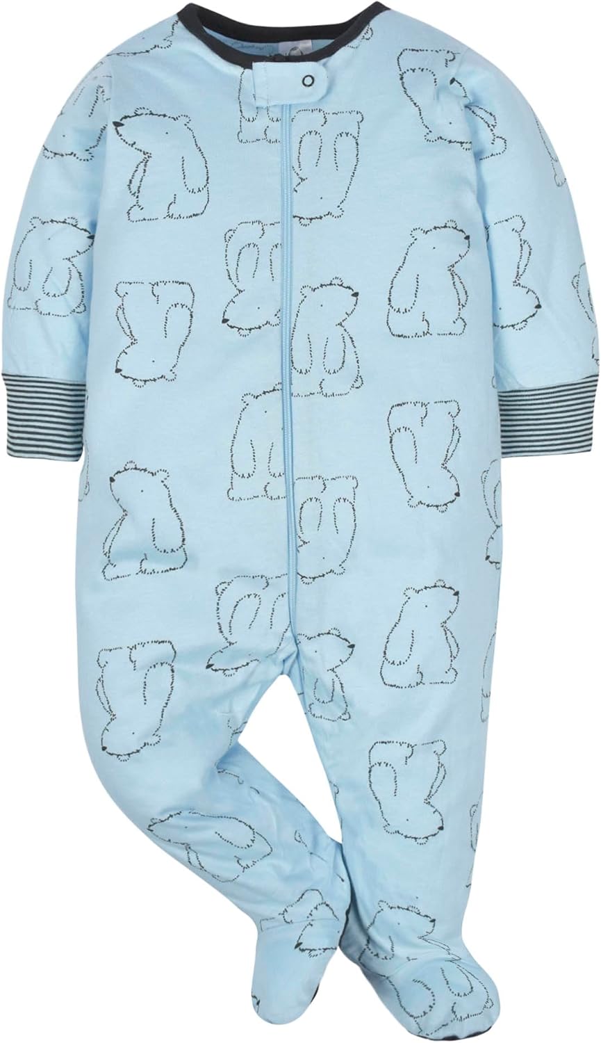 Detalle 2 de Gerber Sleep ’N Play – Confezione da 4 body/pigiama Sleep N’ Play per neonati maschi