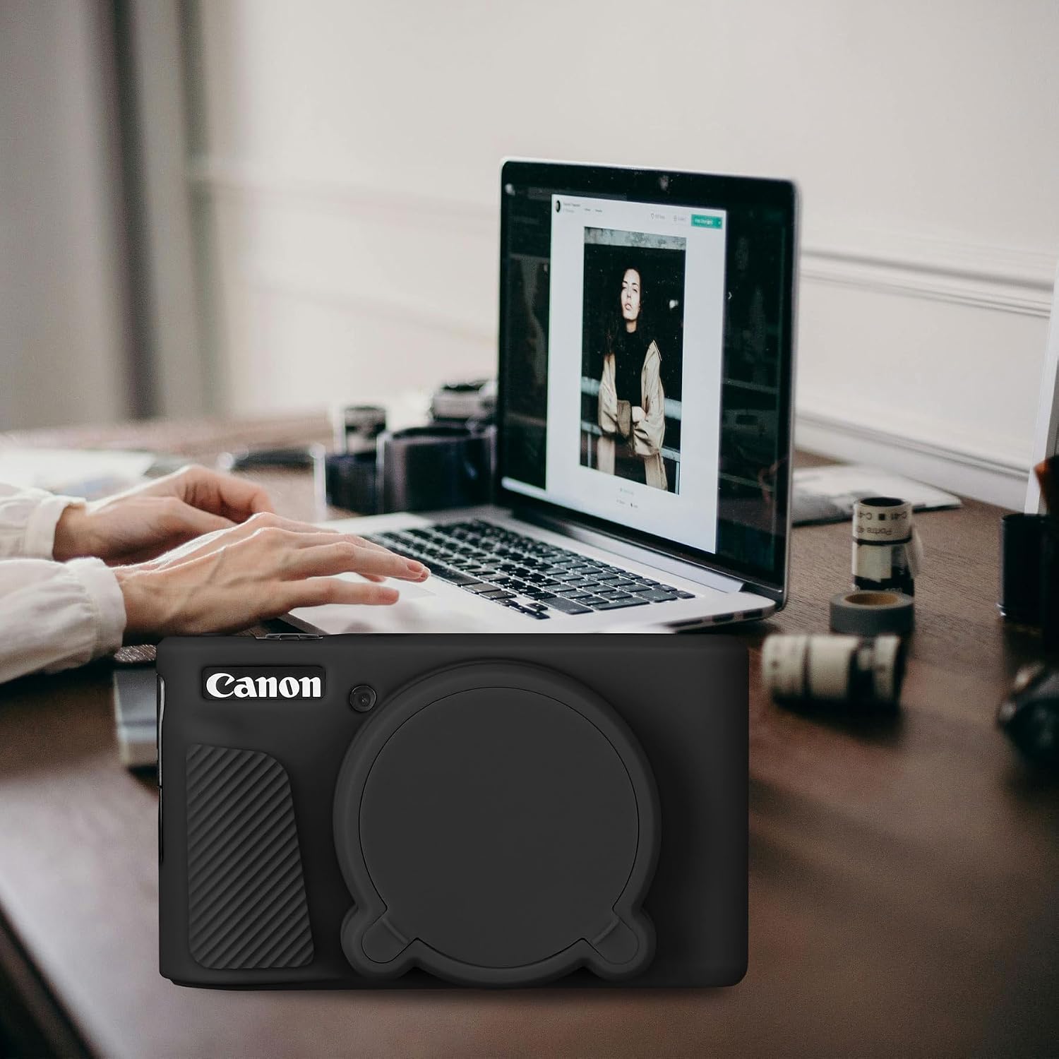 Thumbnail 6 de RAIALL Silikonhülle für Canon PowerShot SX740/SX730 – Weiche Schutzhülle in Schwarz