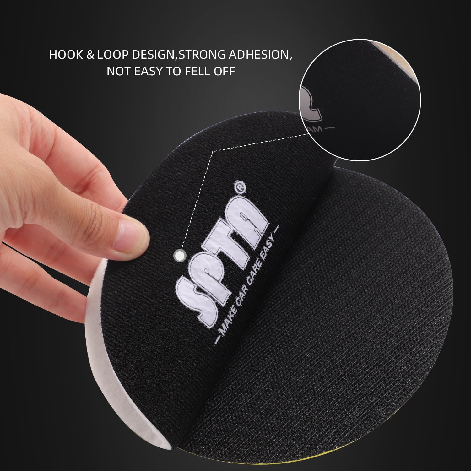 Detalle de SPTA 5 Pc 6" (150mm) Car Glass Polishing Discs Microfiber Buffing Pad Kit for Scratch & Water Spot Removal
