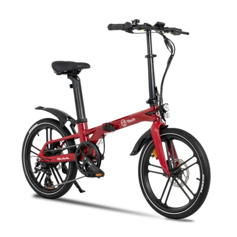 Detalle de YOUIN Marbella BK1350 250W: bicicleta eléctrica plegable, 20" y 40 km de autonomía