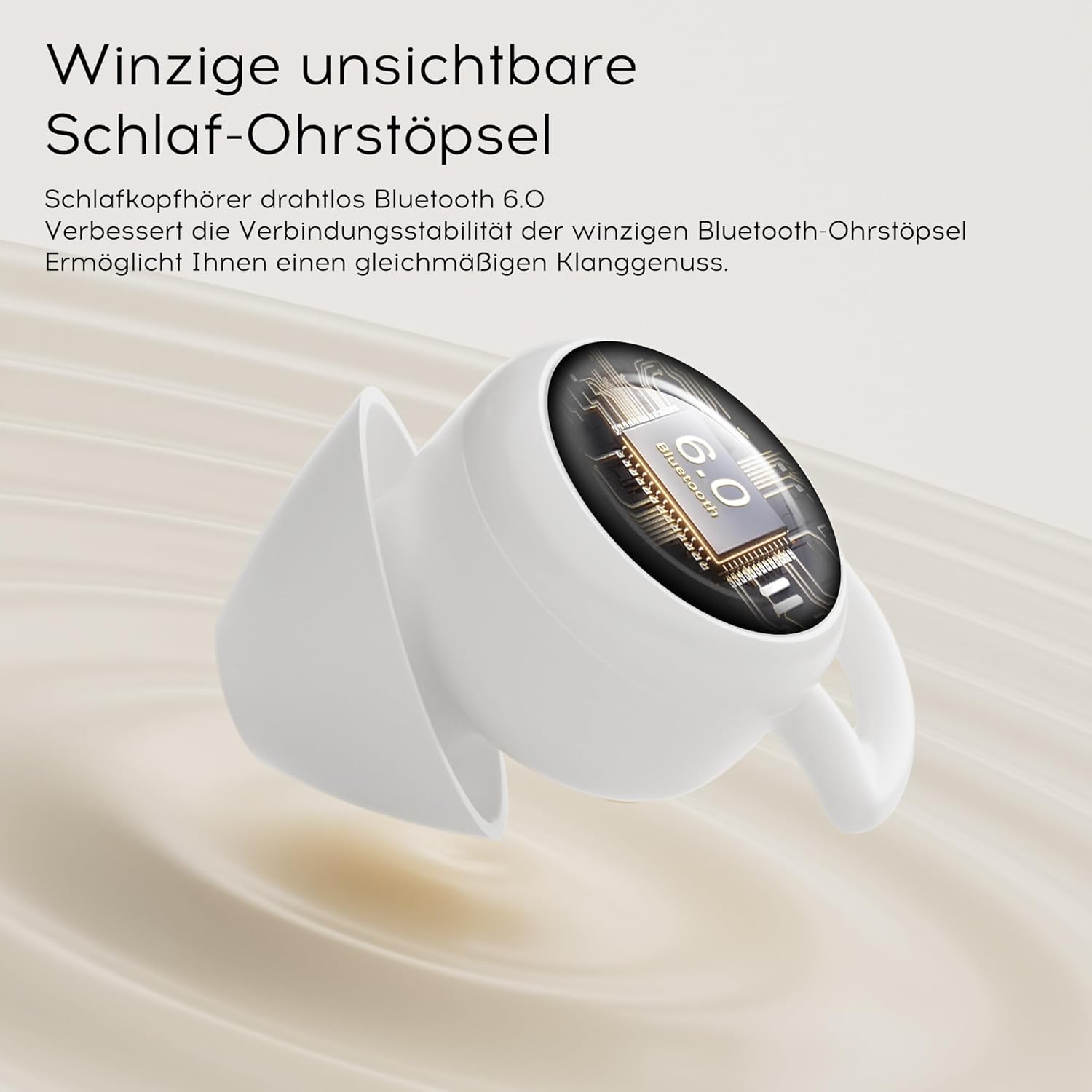 Thumbnail 4 de Sunvito cuffie per dormire mini Bluetooth 6.0 in silicone (bianco) con display batteria