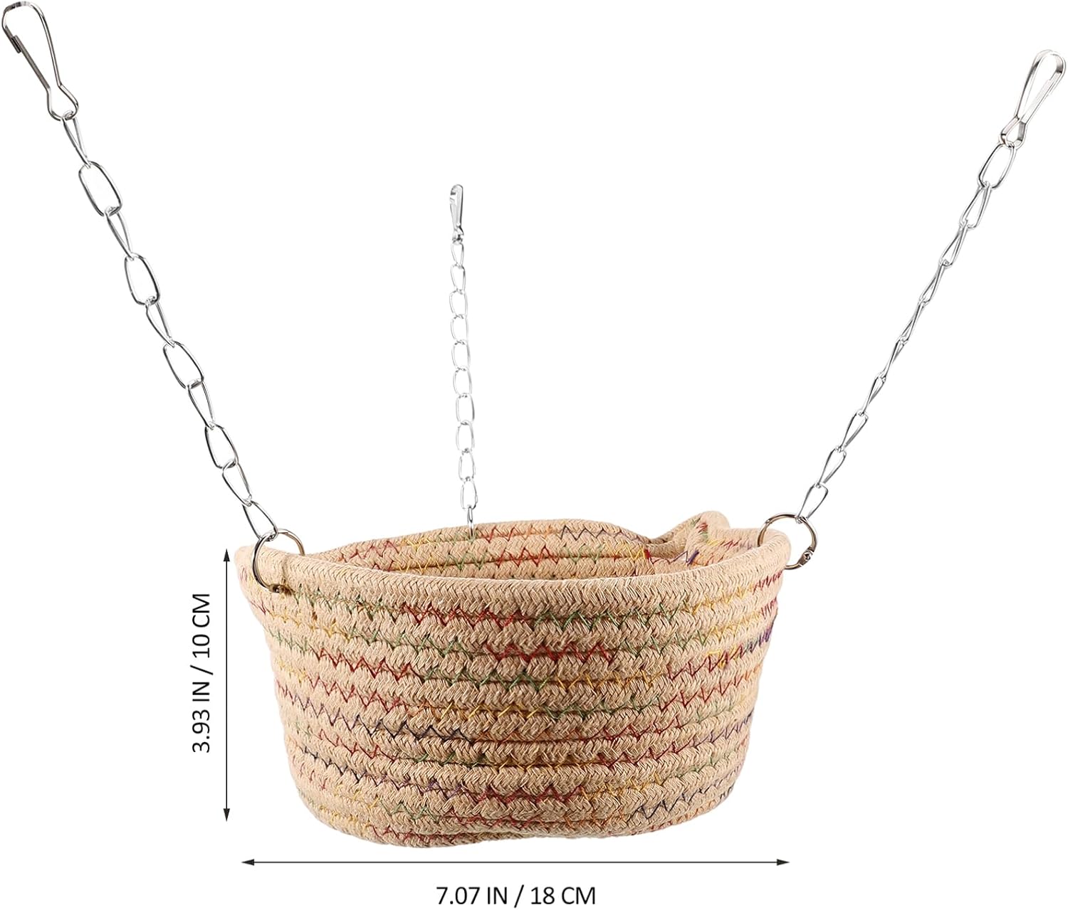 Detalle 2 de Milisten Small Animal Hammock for Cage – Breathable Chew-Proof Swing Bed