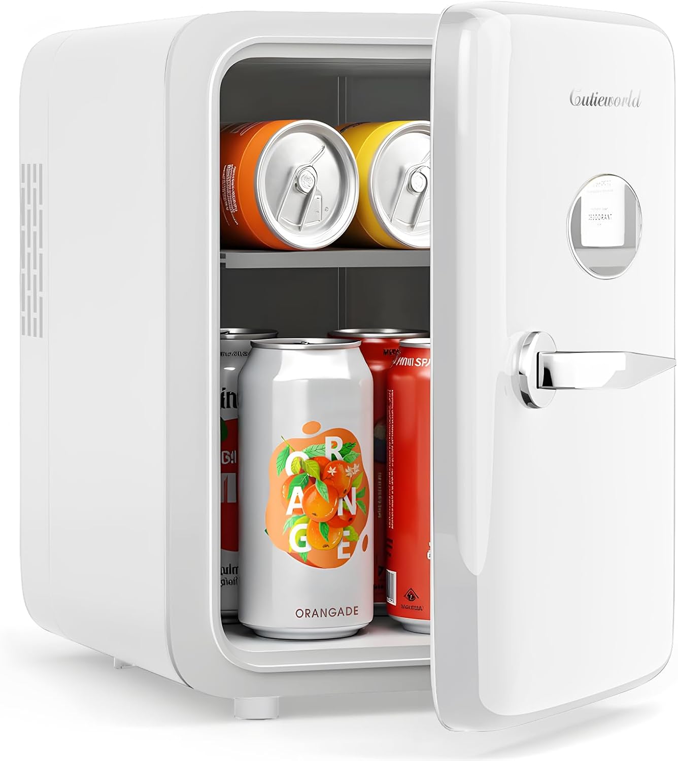 Detalle de CUTIEWORLD KM-19 4L Skincare Mini Fridge, Cooler and Warmer, Pearly White