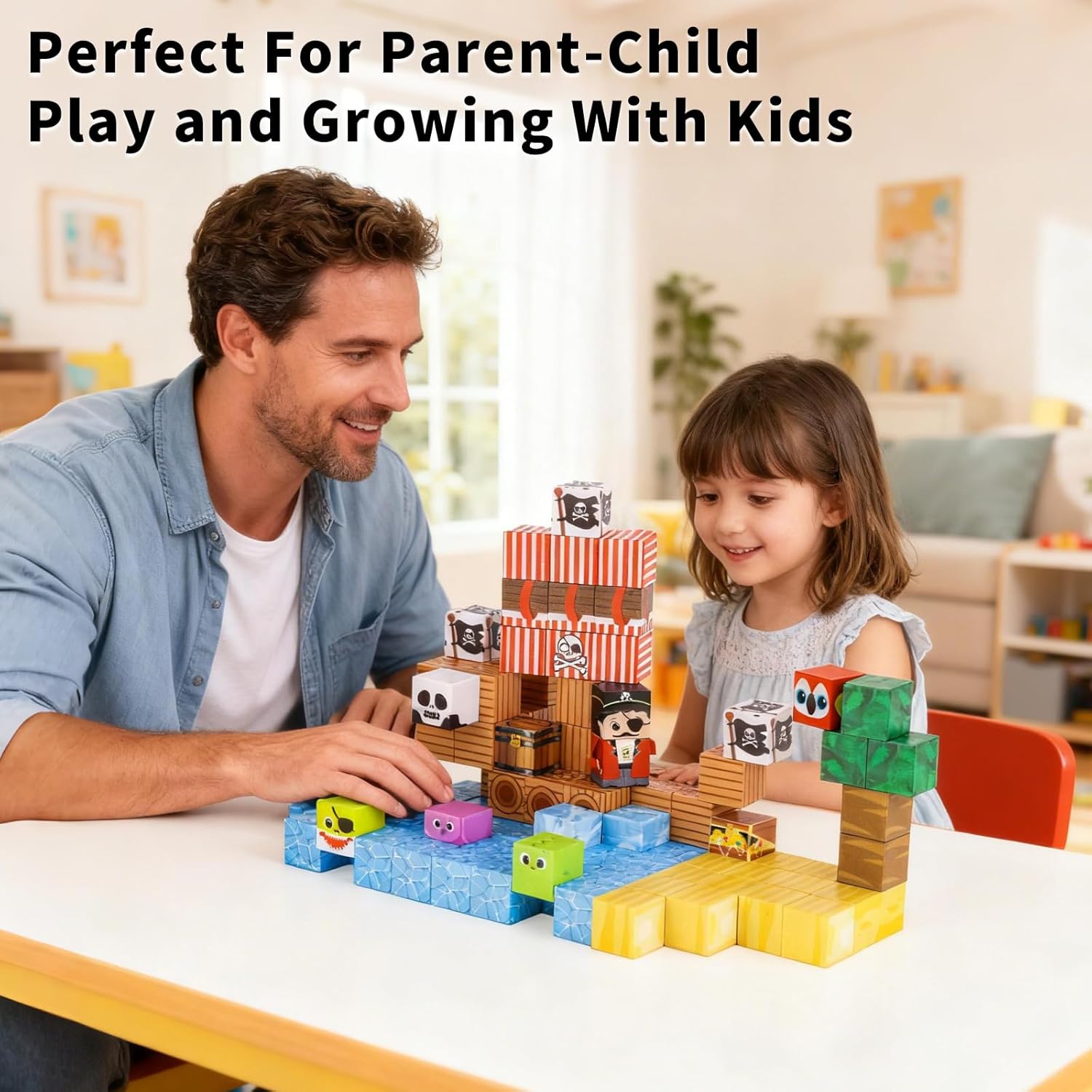 Thumbnail 4 de Pirate ship magnetic blocks for STEM, Age 3-10