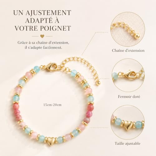 Thumbnail 6 de Lueaurra Bracelet Femme – Pierre Naturelle, Cadeau Élégant pour Femme