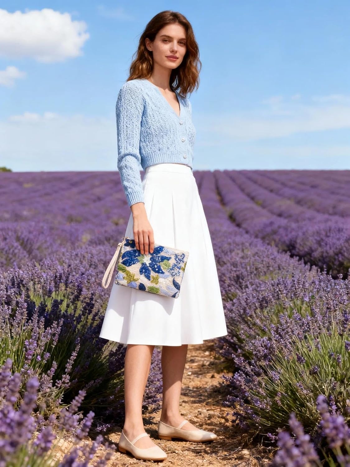 Detalle de QTKJ Straw Clutch Bag