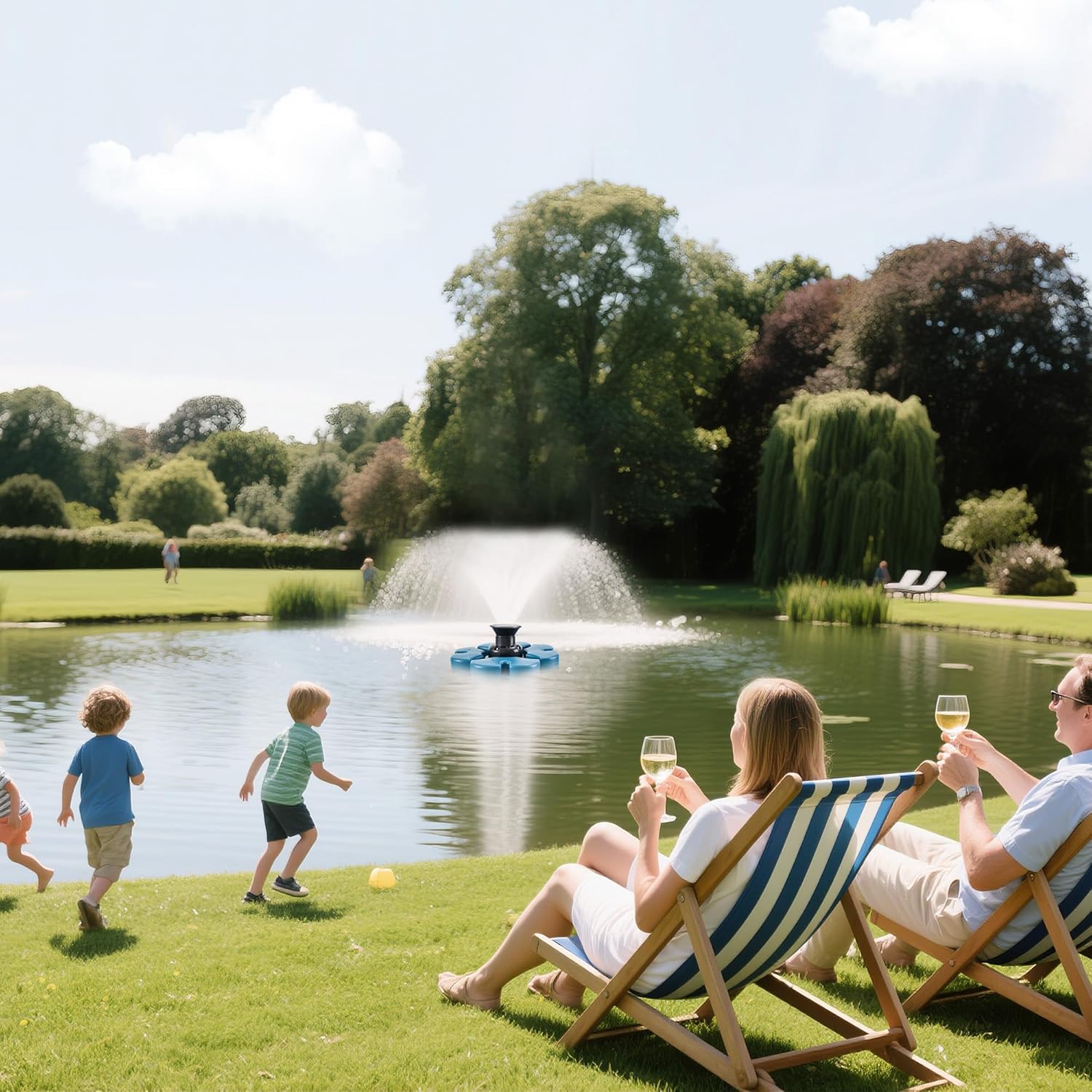 Thumbnail 6 de RELIY Pond Fountain Aerator, 1HP 110V, 15000 GPH: Large Pond/Lake Floating Fountain
