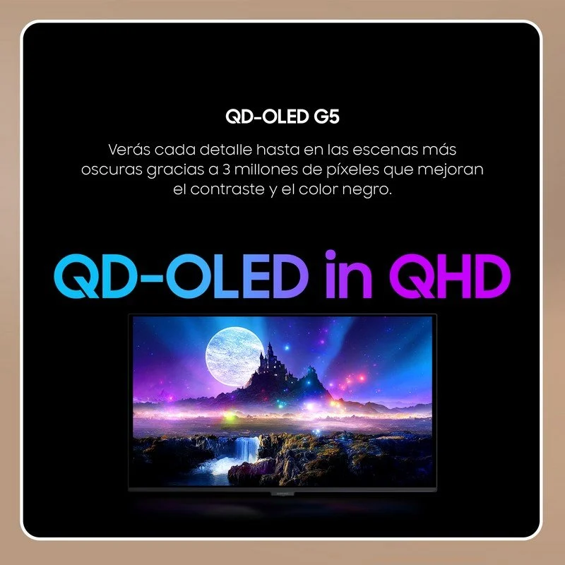 Detalle 2 de Monitor Samsung Odyssey OLED G5 G50SF 27" QHD 180 Hz: ficha de compra y valoración