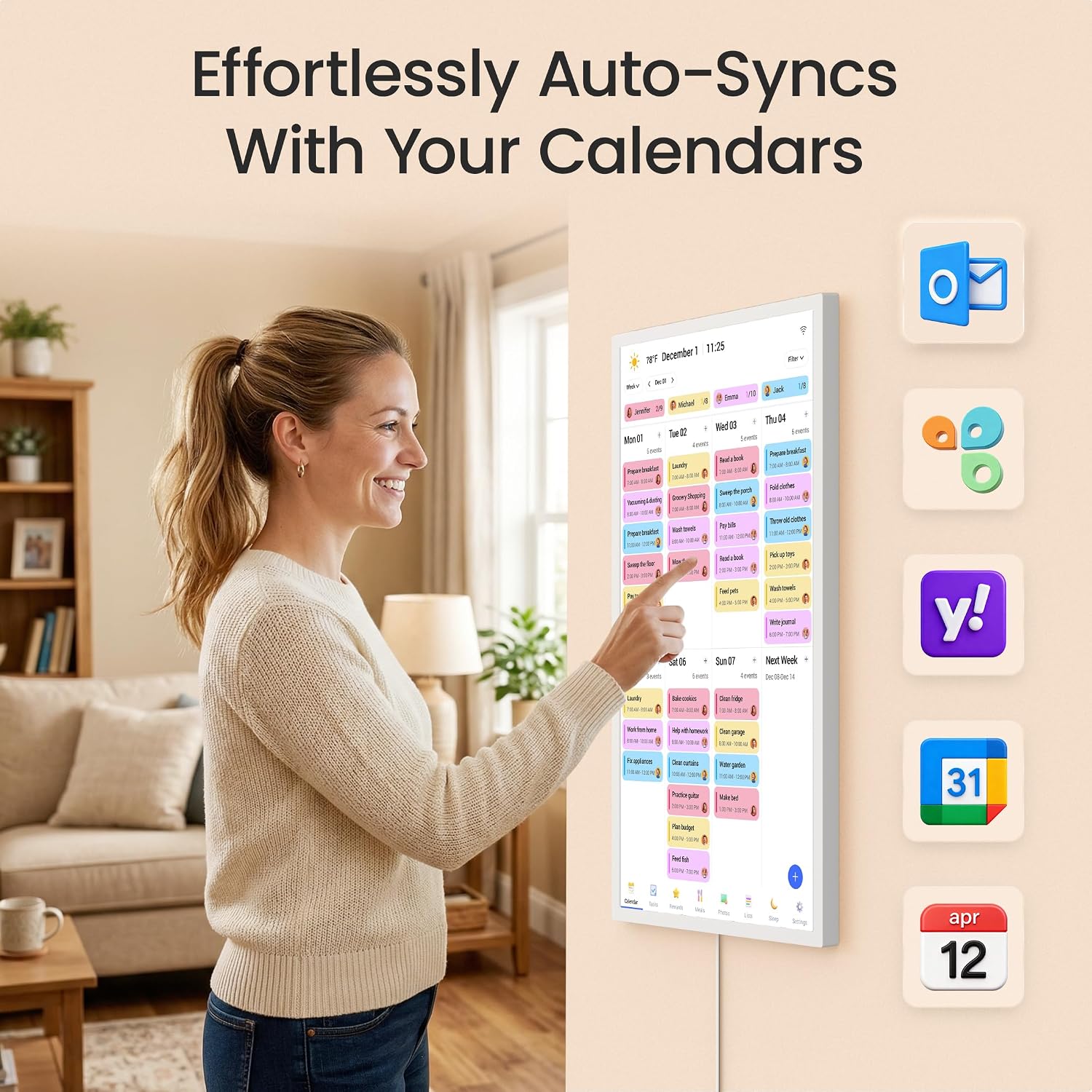 Detalle de Dragon Touch Digital Calendar 32-Inch