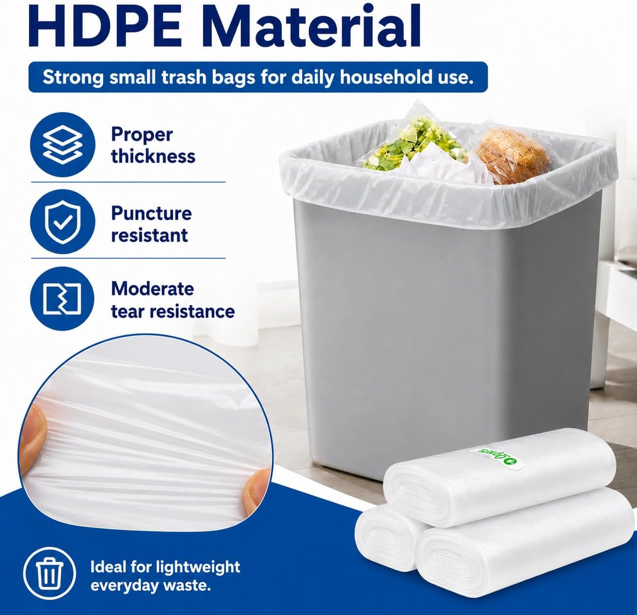 Thumbnail 6 de Teivio Clear Trash Bags 2.6 Gallon