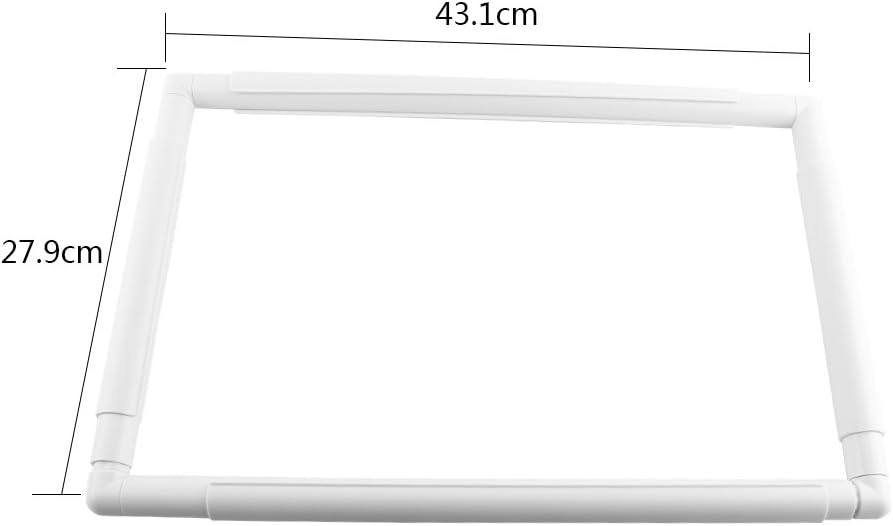 Detalle de KIMISS Universal Clip Frame for Cross Stitch, Quilting & Needlepoint (Square Plastic Embroidery Frame)