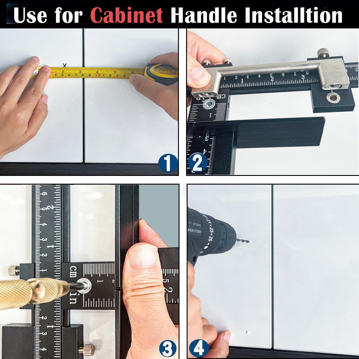Detalle 1 de King&Charles Cabinet Hardware Jig, Aluminum