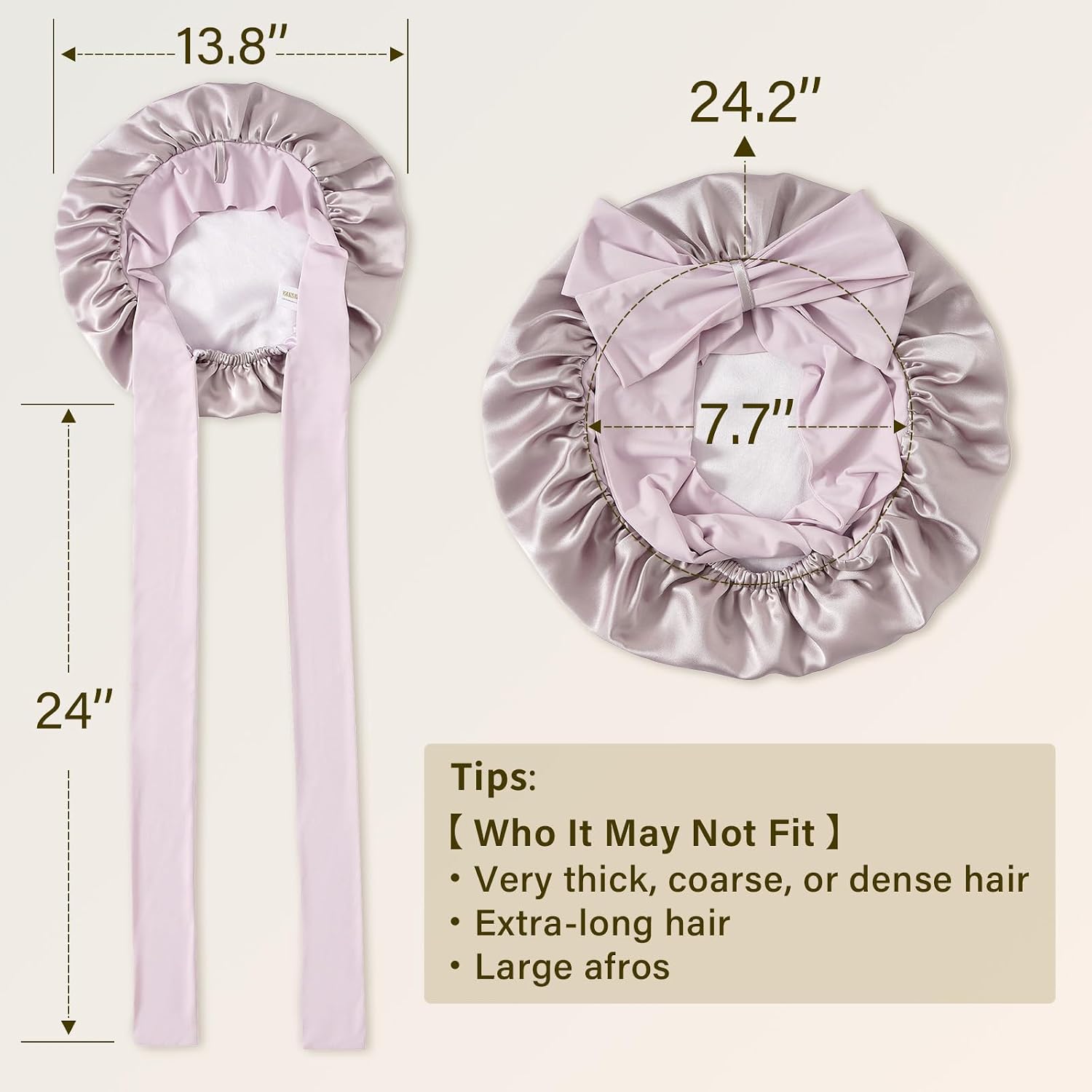 Thumbnail 4 de ZIMASILK 100% Mulberry Silk Bonnet for Sleeping Women with Double-Layer Silk Hair Wrap