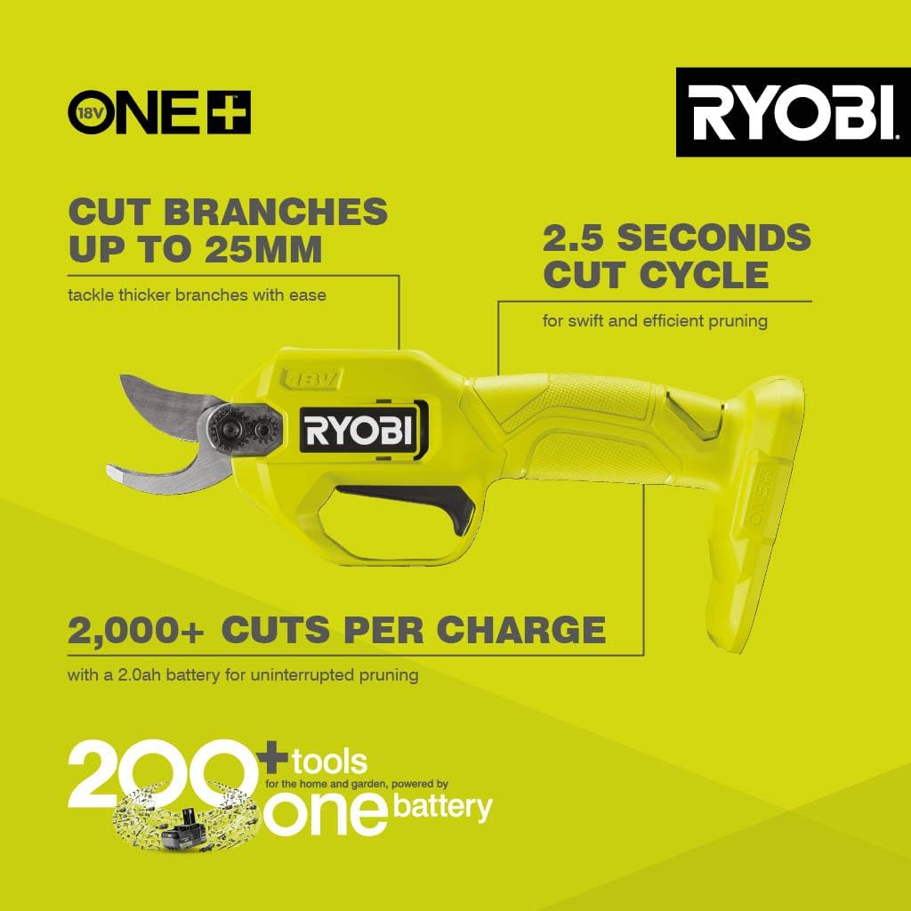Thumbnail 2 de Ryobi RY18SCA-0 18V ONE+ Cordless Secateurs (Bare Tool)