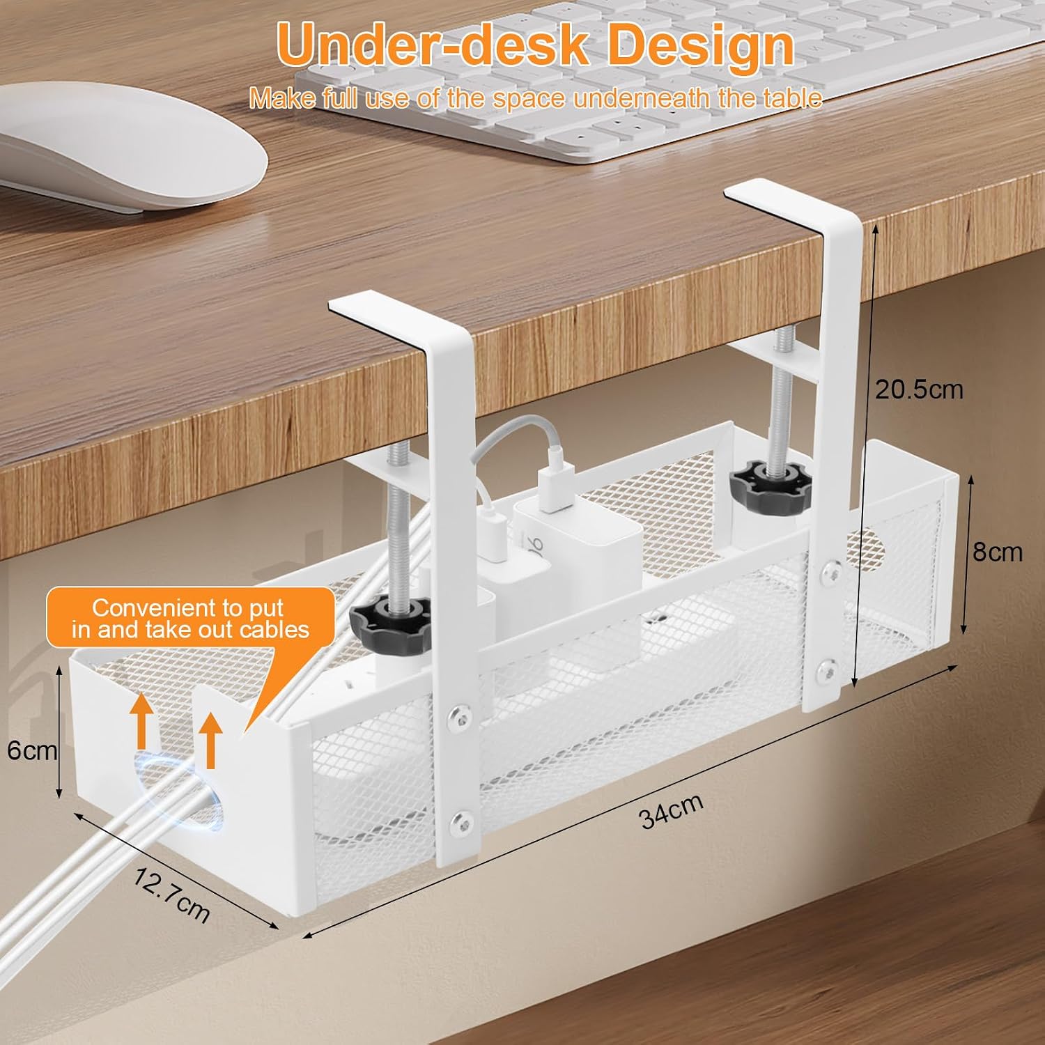 Detalle 2 de Cozary Support câbles acier carbone 34 cm