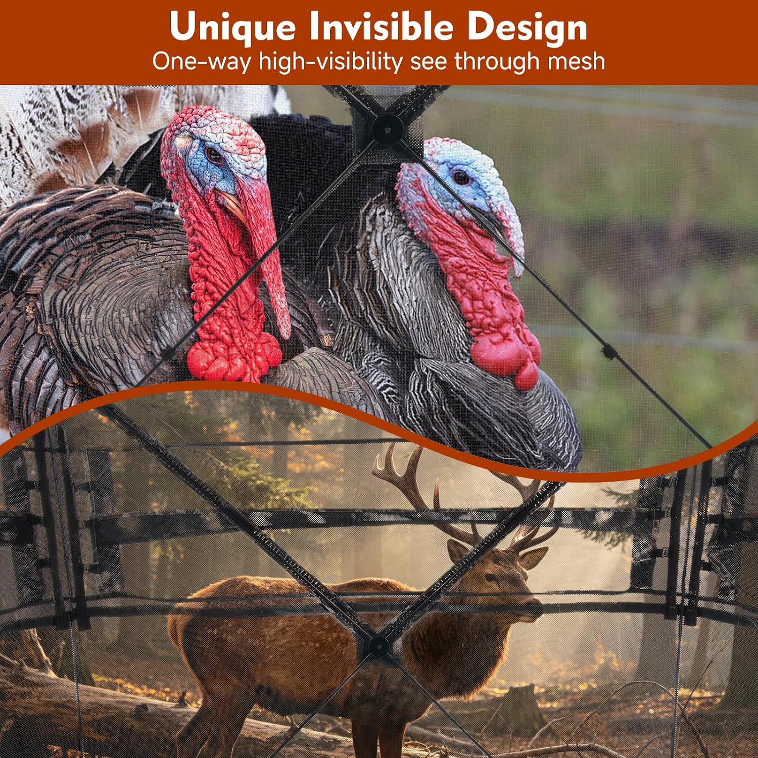 Thumbnail 4 de DUEYAGO 270S-ZP Hunting Blind, 270° View, 2–3 Person, Silent Sliding Windows