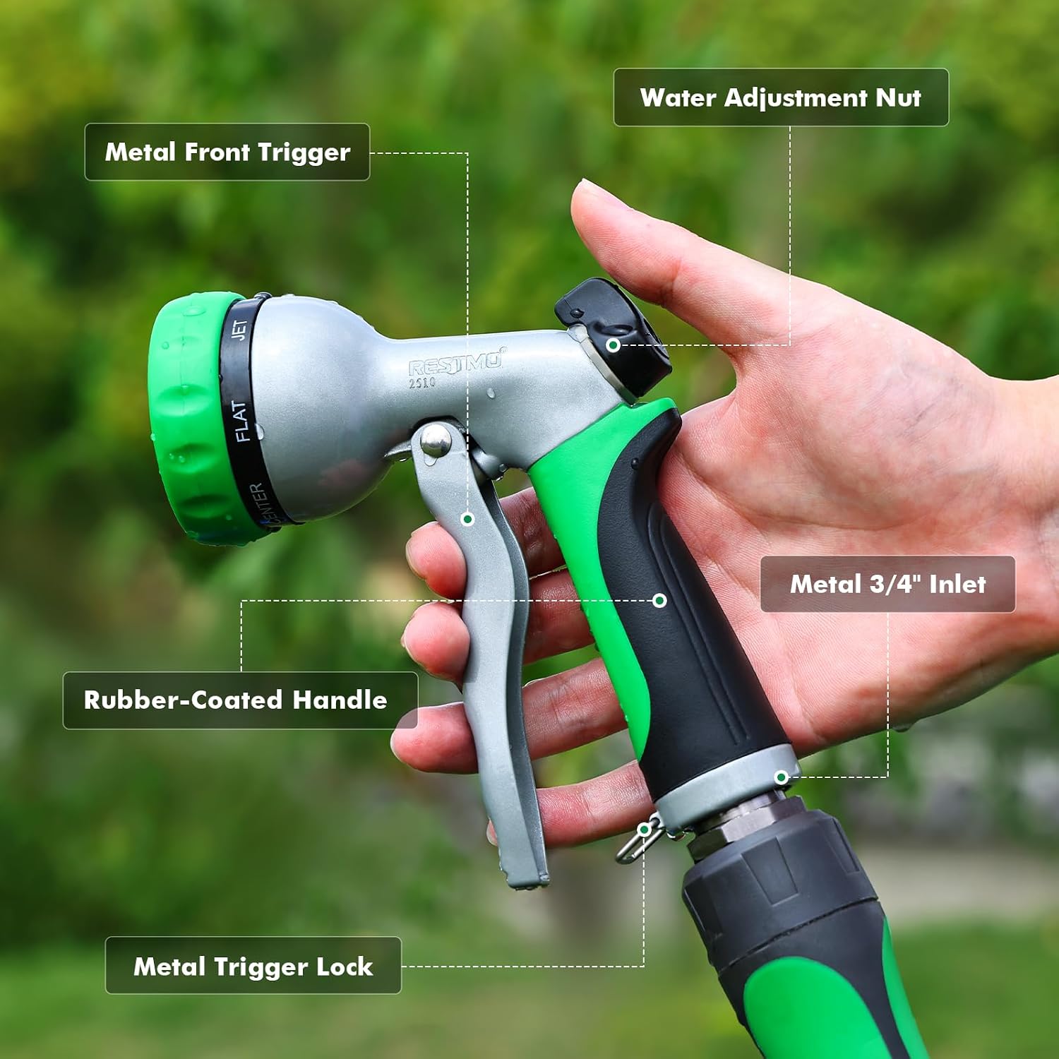Thumbnail 1 de RESTMO Garden Hose Nozzle 7 Patterns