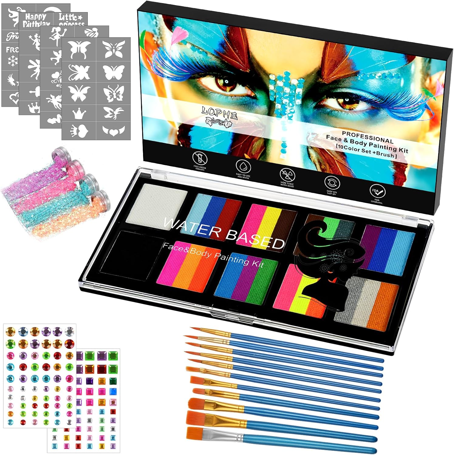 LOPHE Pintacaras Infantil 26 colores 🎨