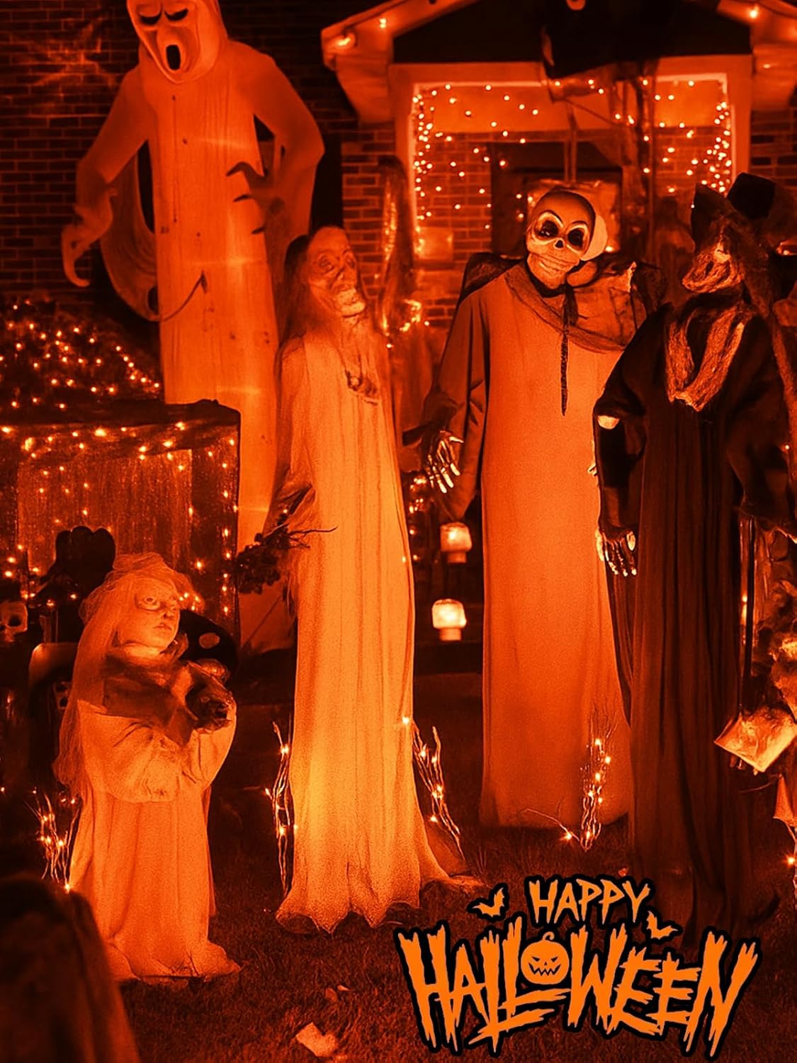 Detalle 2 de Battery-Operated Halloween String Lights, 33 Feet