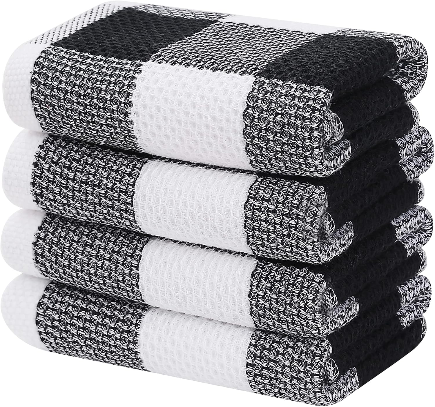 Detalle de Homaxy Waffle Weave Kitchen Towels, 13 x 28 in 🧻