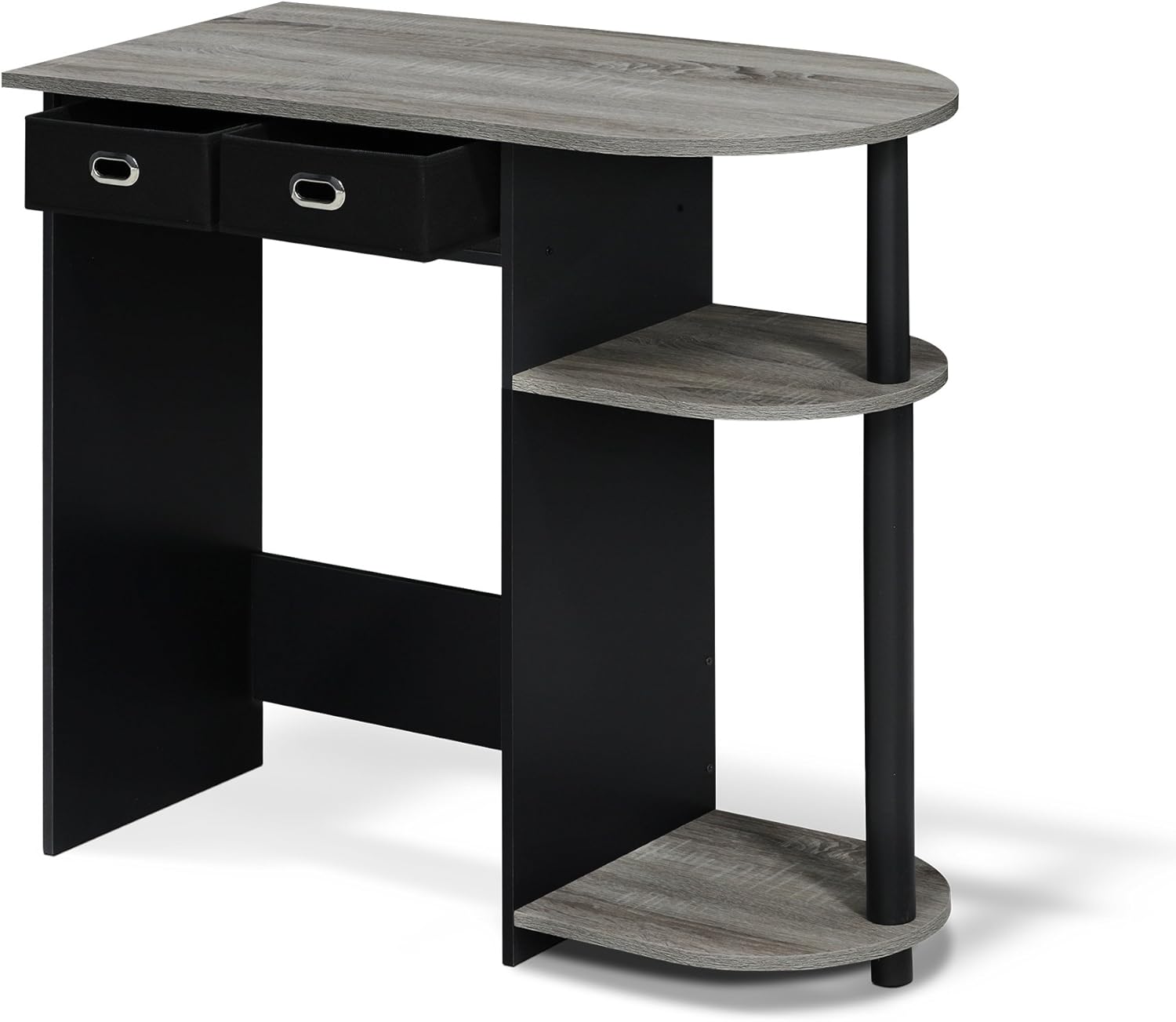 Thumbnail 6 de Furinno Go Green Home laptop desk in French oak/black (80 x 72.4 x 39.6 cm)