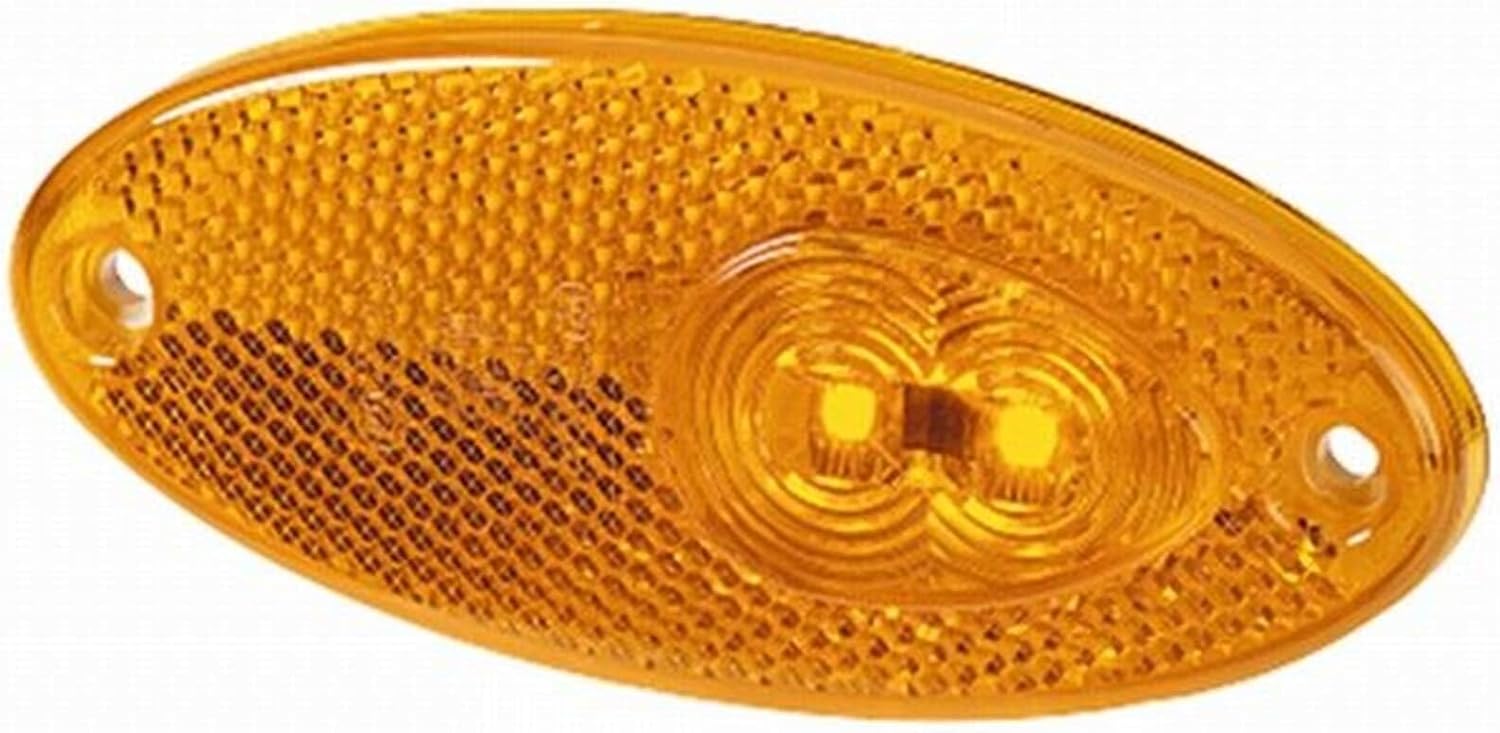 Detalle de HELLA 2Ps 964 295-061 Feu Latéral LED 12V – Jaune, Mâle Gauche/Droite, 500 mm