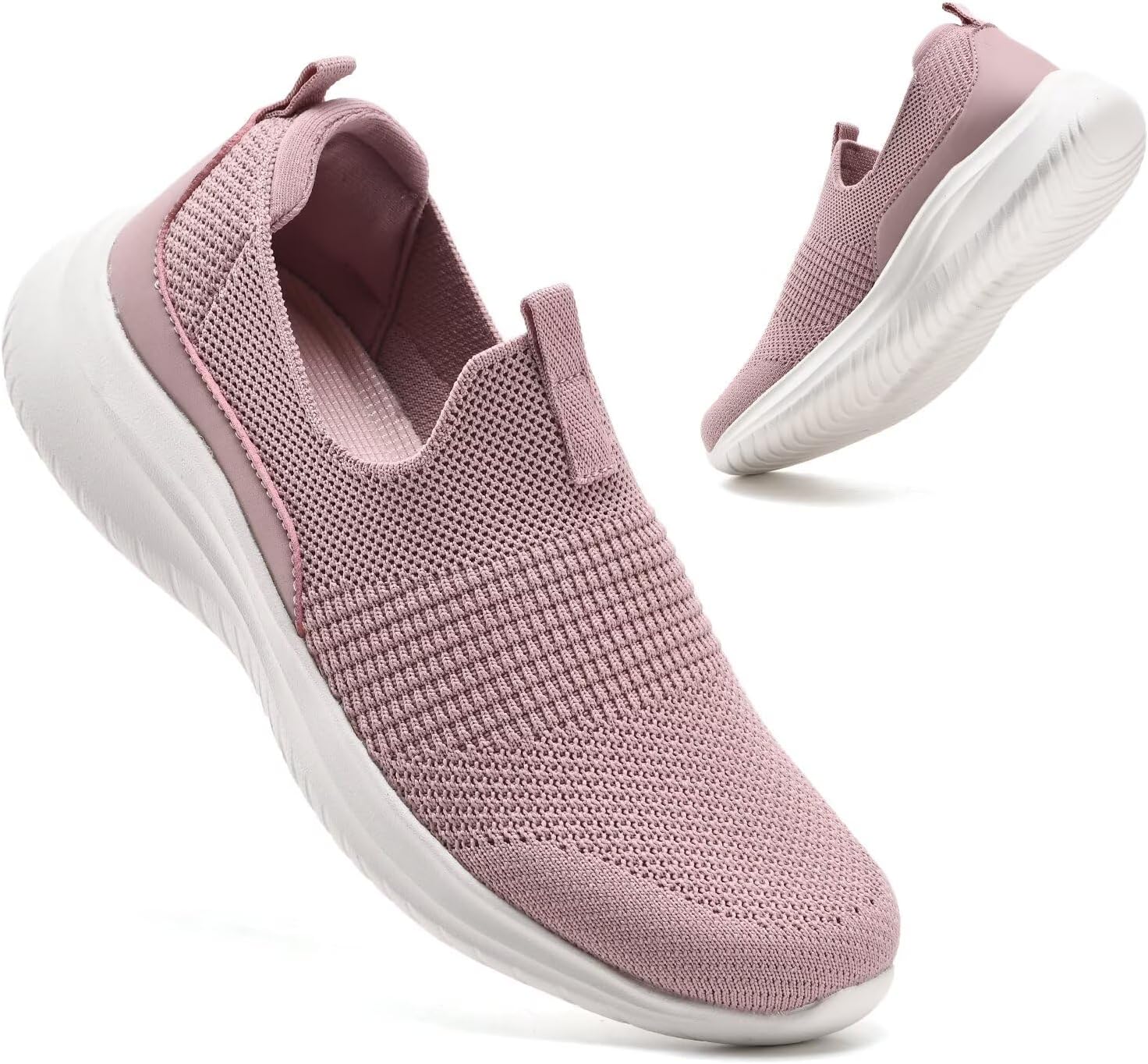 Thumbnail 5 de TIOSEBON Damen Walking Tennisschuhe Strick – Leichtes Slip-On Sneaker mit atmungsaktivem Mesh