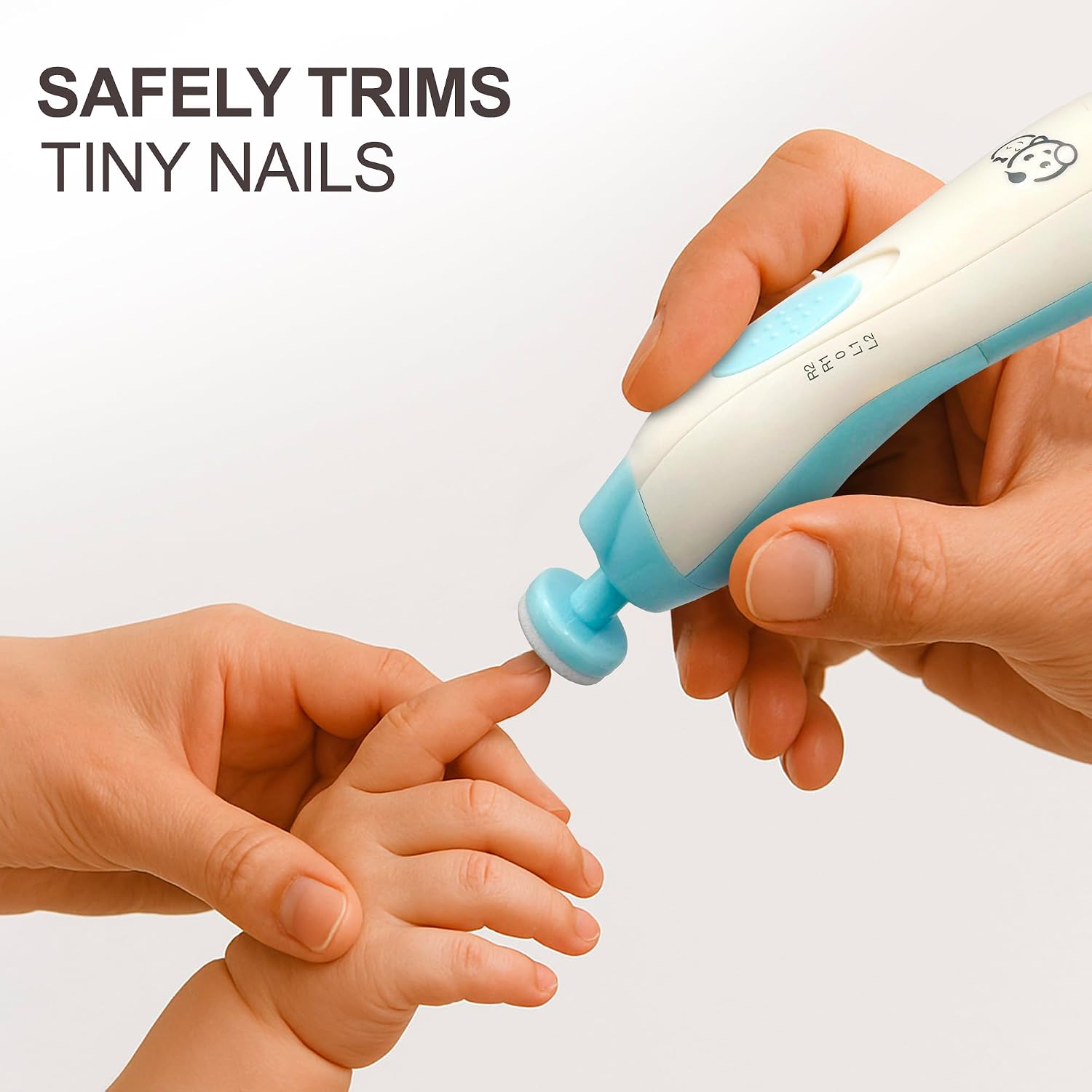 Detalle de Wiederaufladbarer 22-in-1 Baby-Nageltrimmer von Royal Angels – sanft, leise und vielseitig