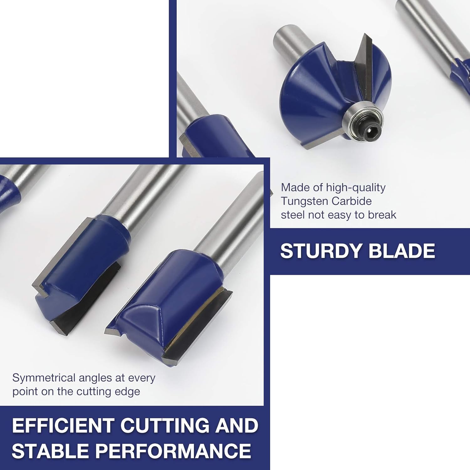 Thumbnail 5 de WORKPRO Set Frese per Legno 15 pezzi con codolo 8 mm e scatola in plastica