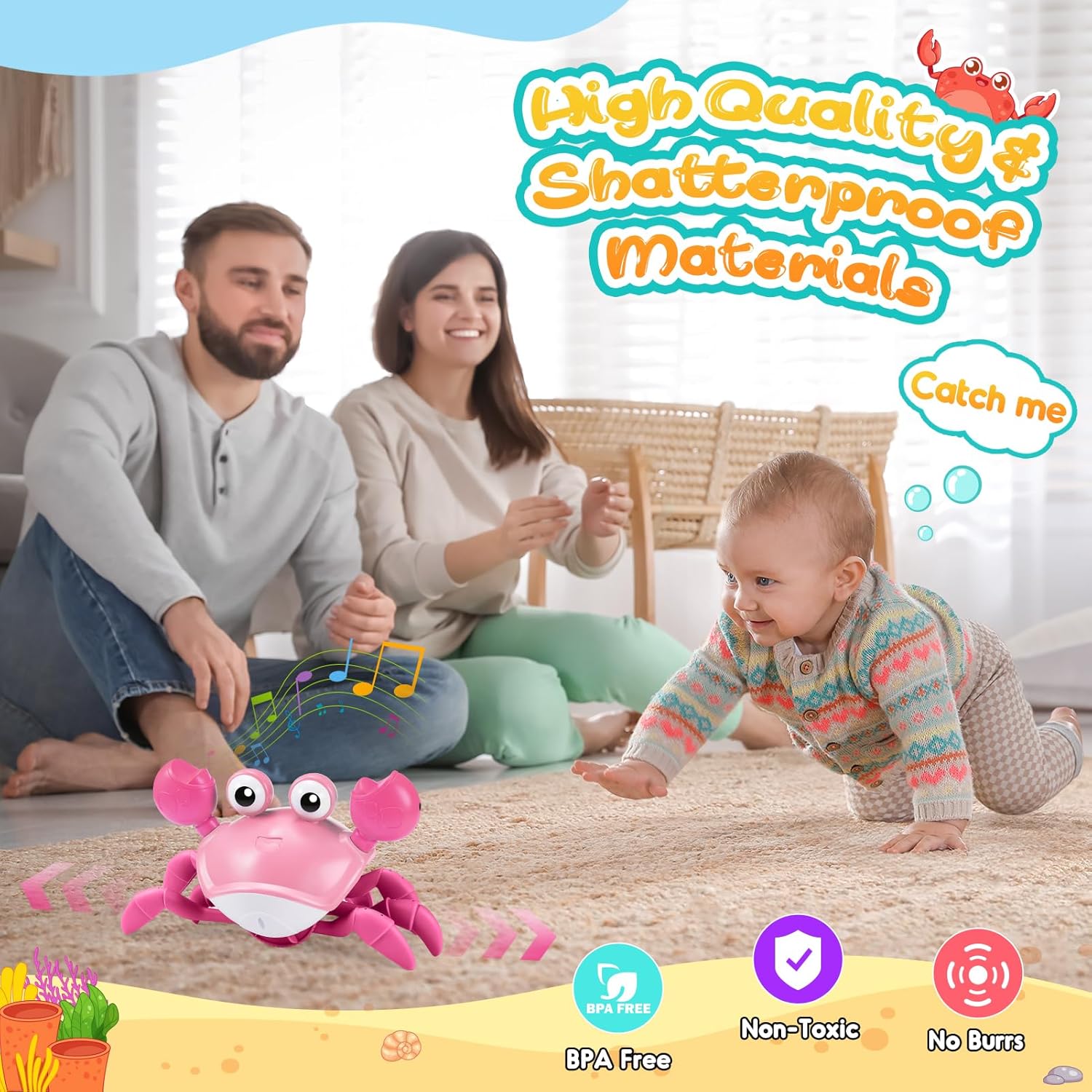Thumbnail 3 de Hapikids Crawling Crab Toy 40‑60 min