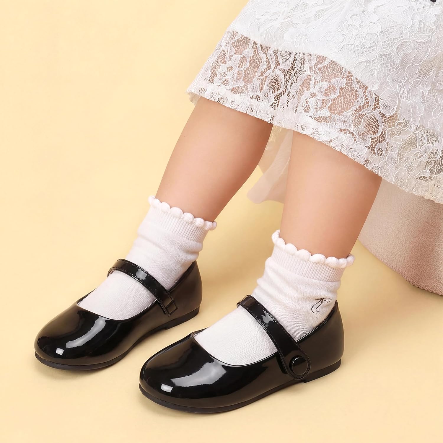 Detalle 2 de DREAM PAIRS Scarpe Basse Mary Jane per Bambine: ballerine con punta tonda per scuola e feste