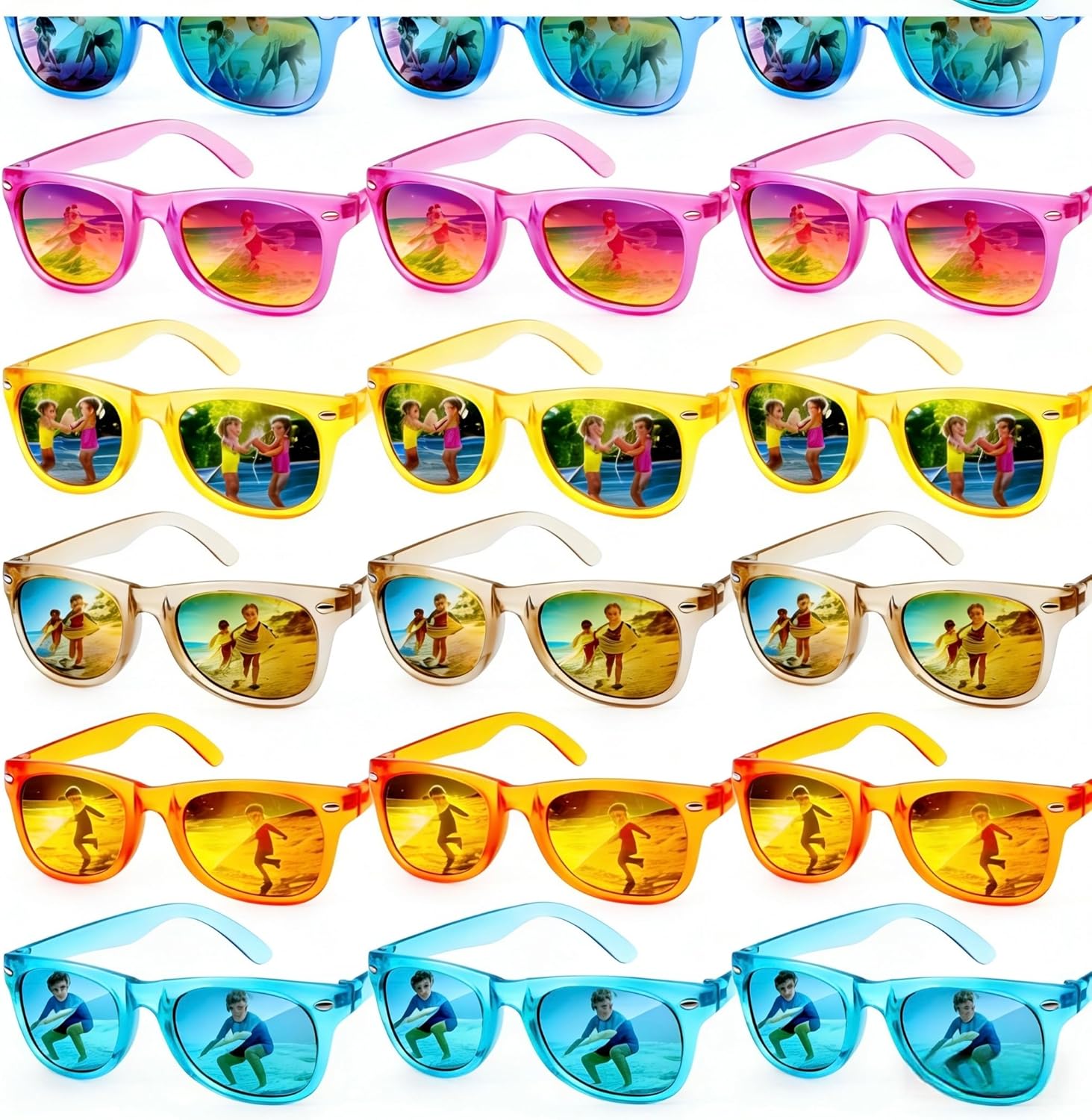Detalle de 18 Pack Kids Sunglasses Bulk Party Favors with UV400 Protection