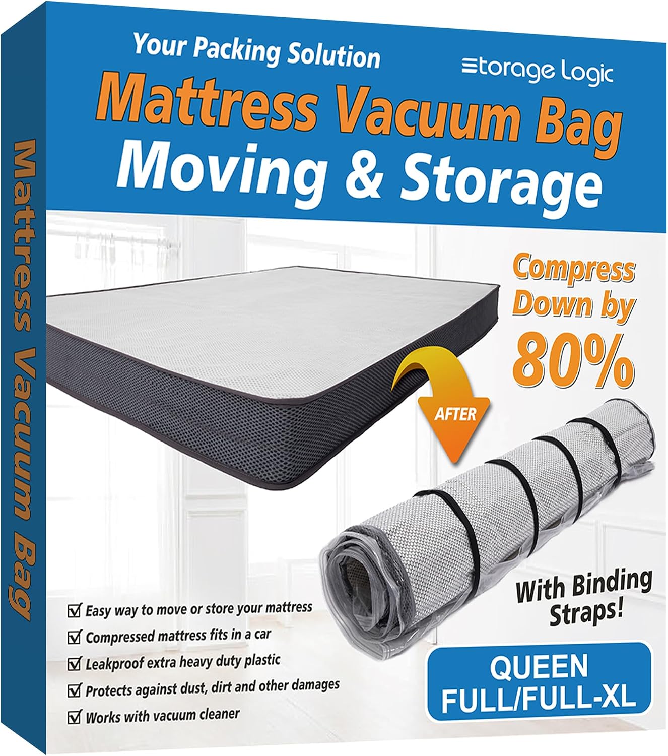 Detalle de Queen Foam Mattress Vacuum Bag