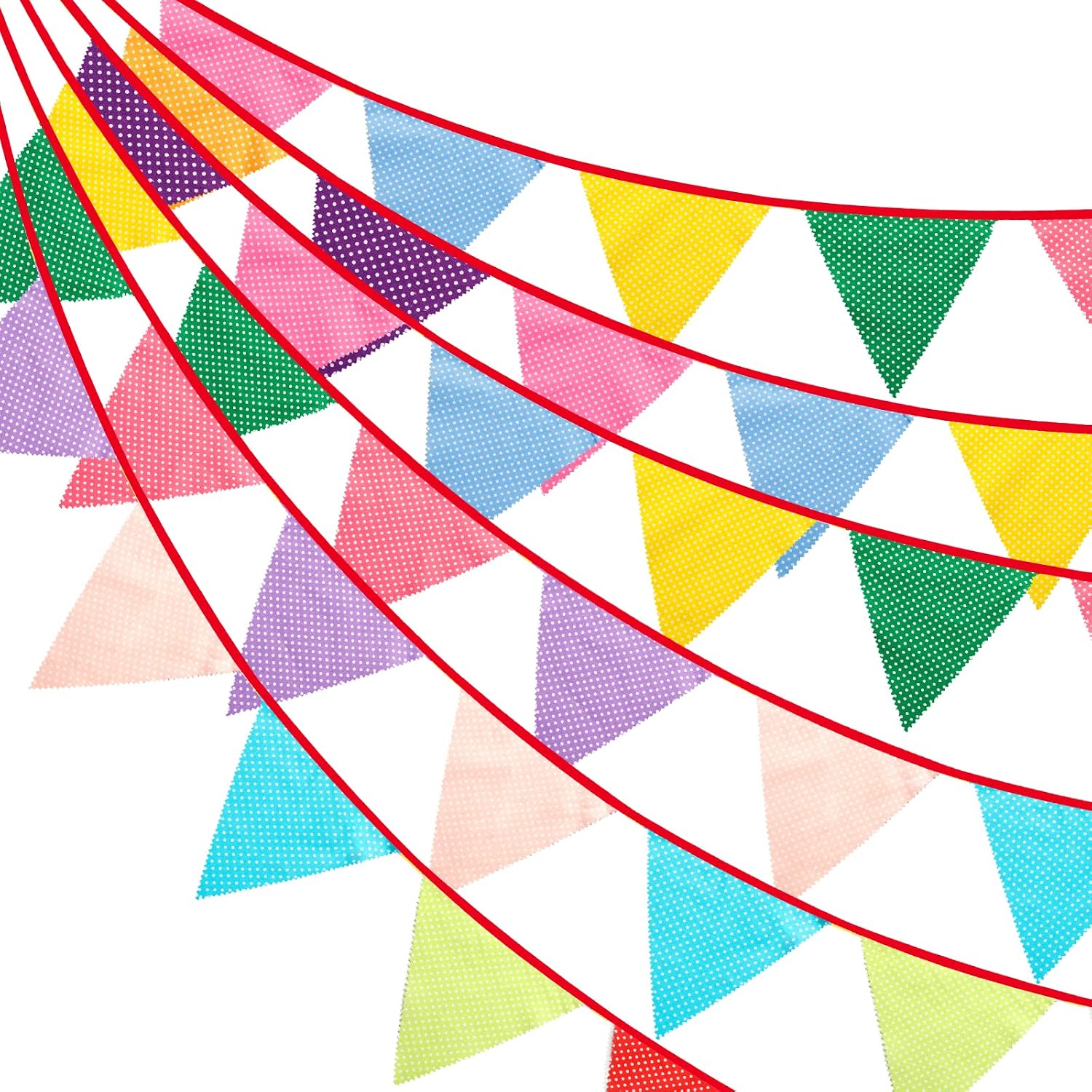 Thumbnail 4 de G2PLUS G2PLUS 12M Floral Fabric Bunting Banner