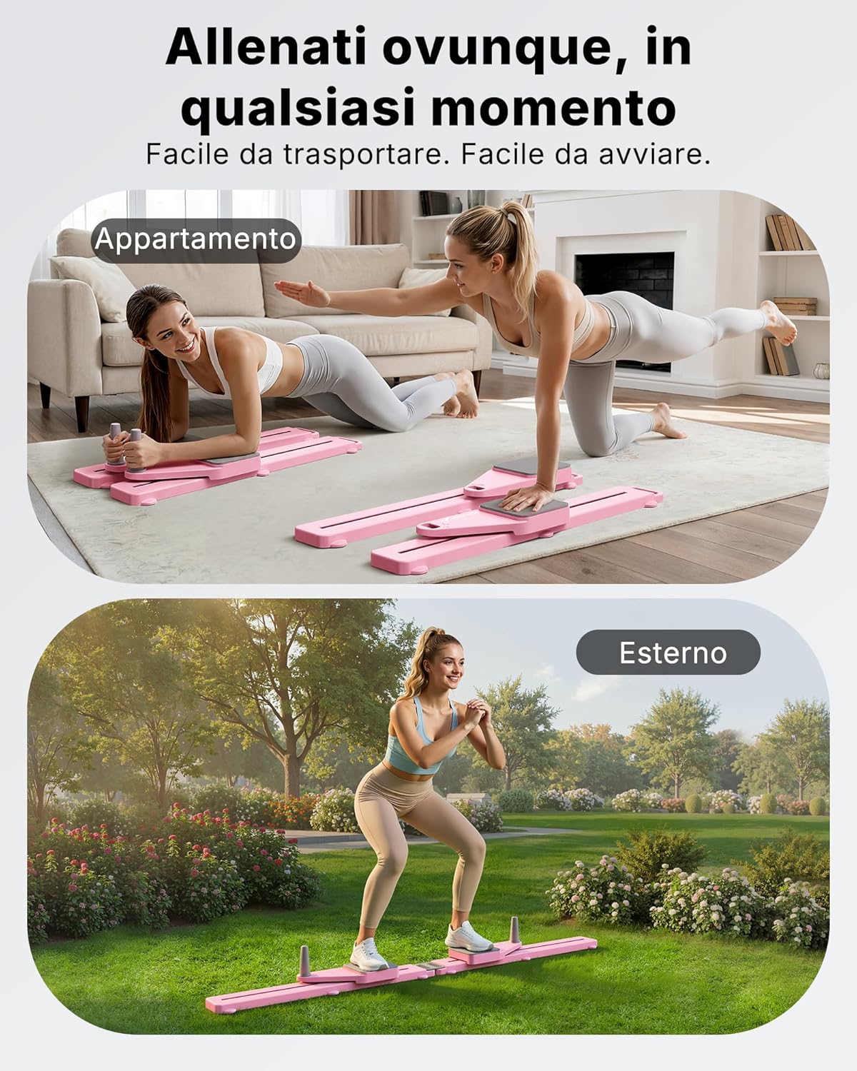 Thumbnail 6 de MERACH Pilates Reformer Mini: 5 in 1 per casa, allenamento completo e compatto
