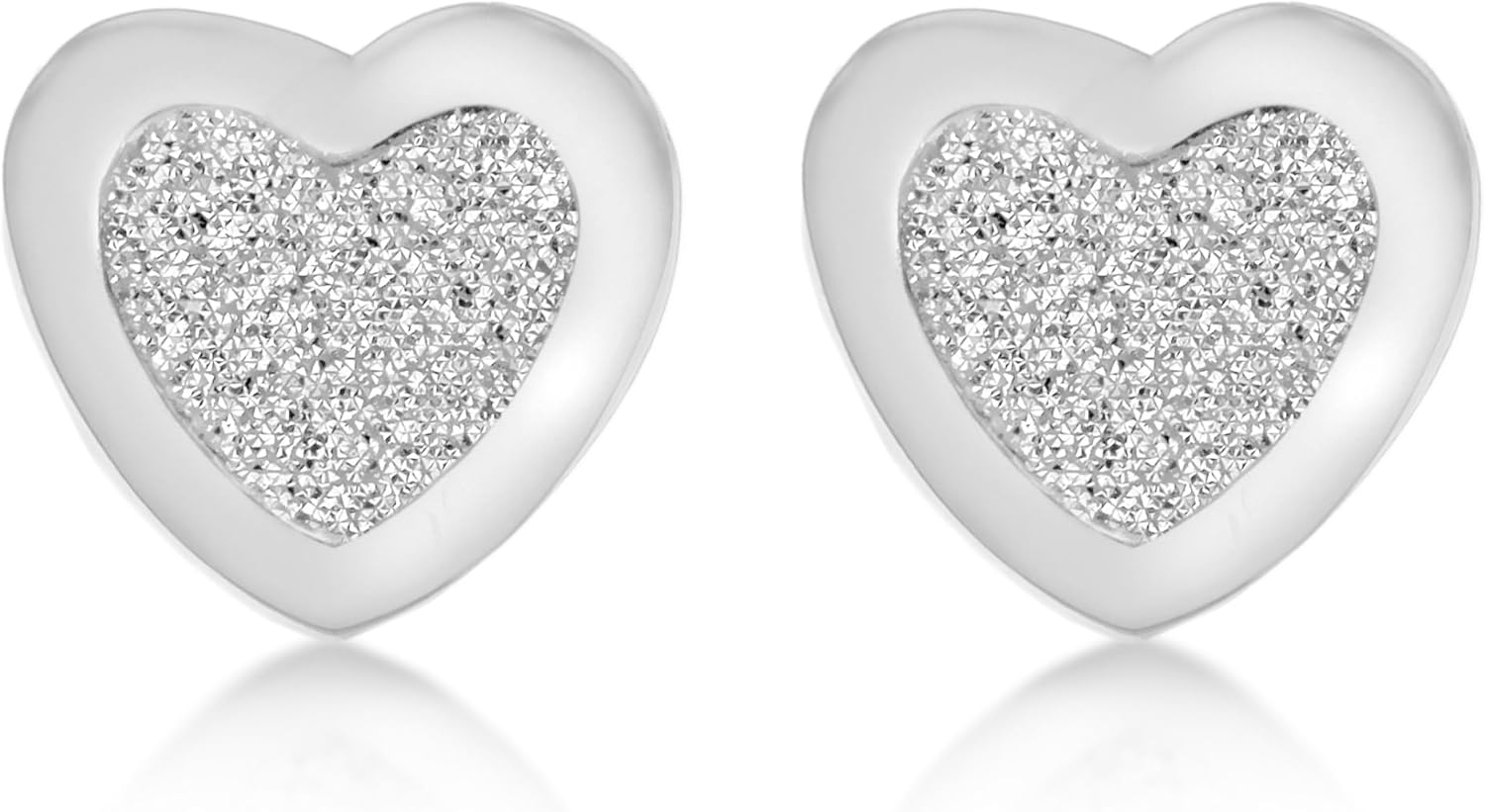 Thumbnail 6 de Amazon Essentials boucles d’oreilles clous en argent sterling à cœur pavé