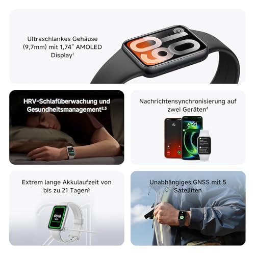Detalle 2 de XIAOMI Smart Band 10 Pro – Fitness-Armband in Schwarz