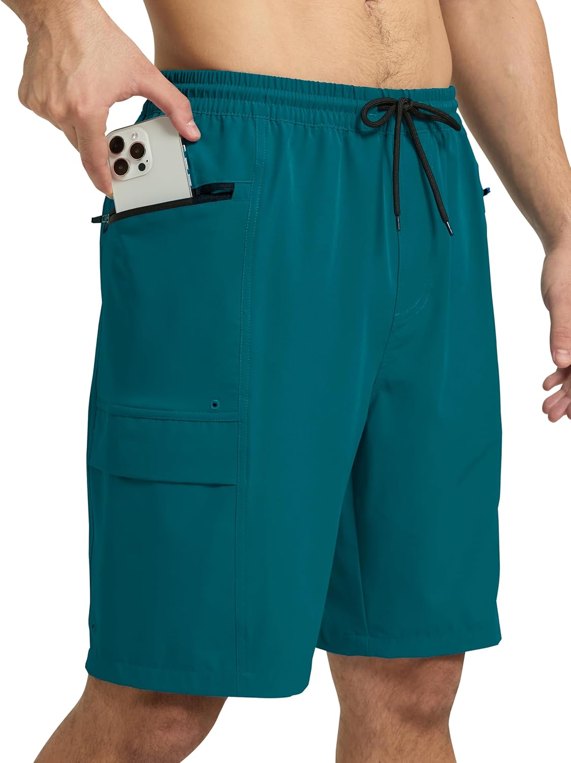 Detalle de Arcweg Men’s Long Swim Shorts with Zip Pockets