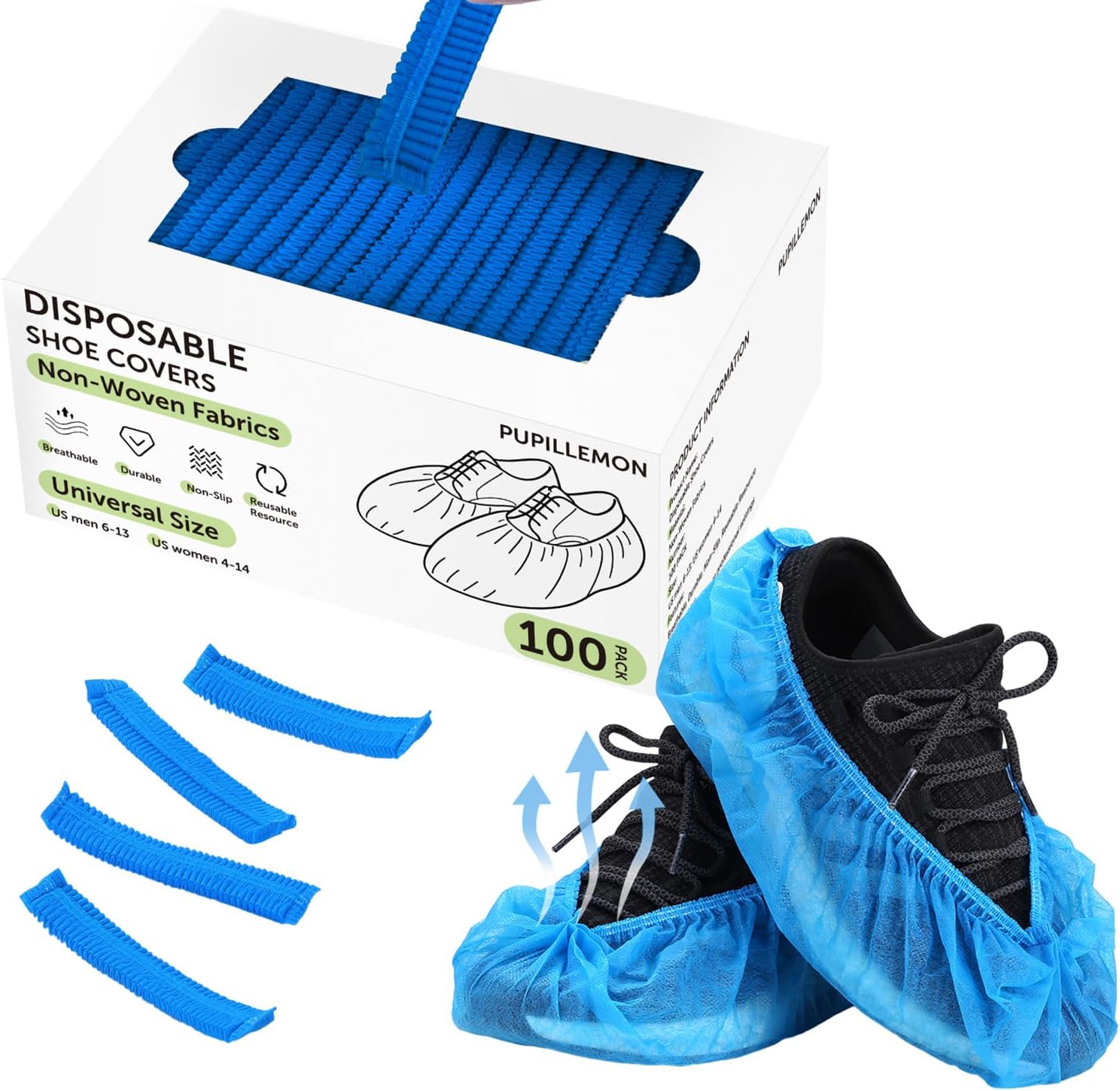 Detalle de PUPILLEMON Disposable Shoe Covers Non-Woven Fabric