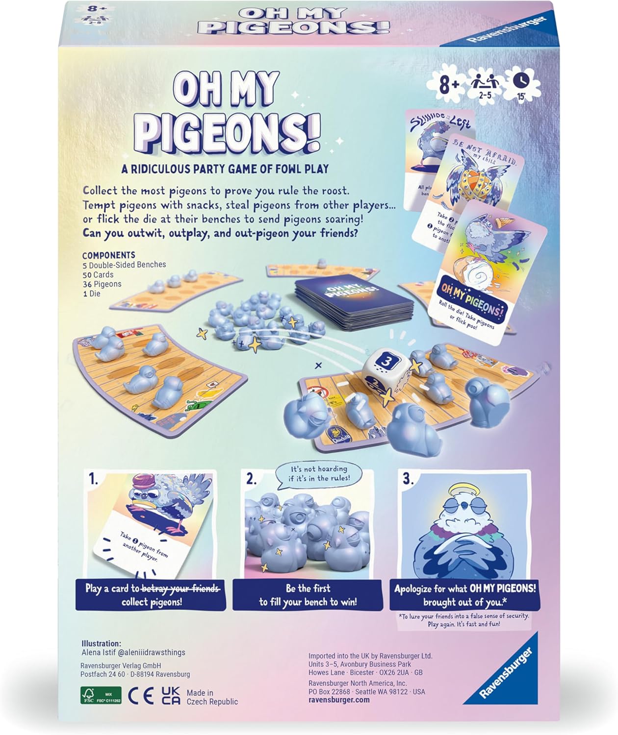 Thumbnail 5 de Ravensburger Oh My Pigeons! family party game ๐ฒ