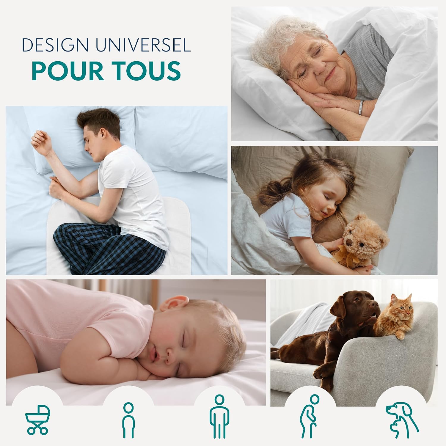 Thumbnail 5 de Dreamzie Protege Matelas 70 x 100 cm absorbant