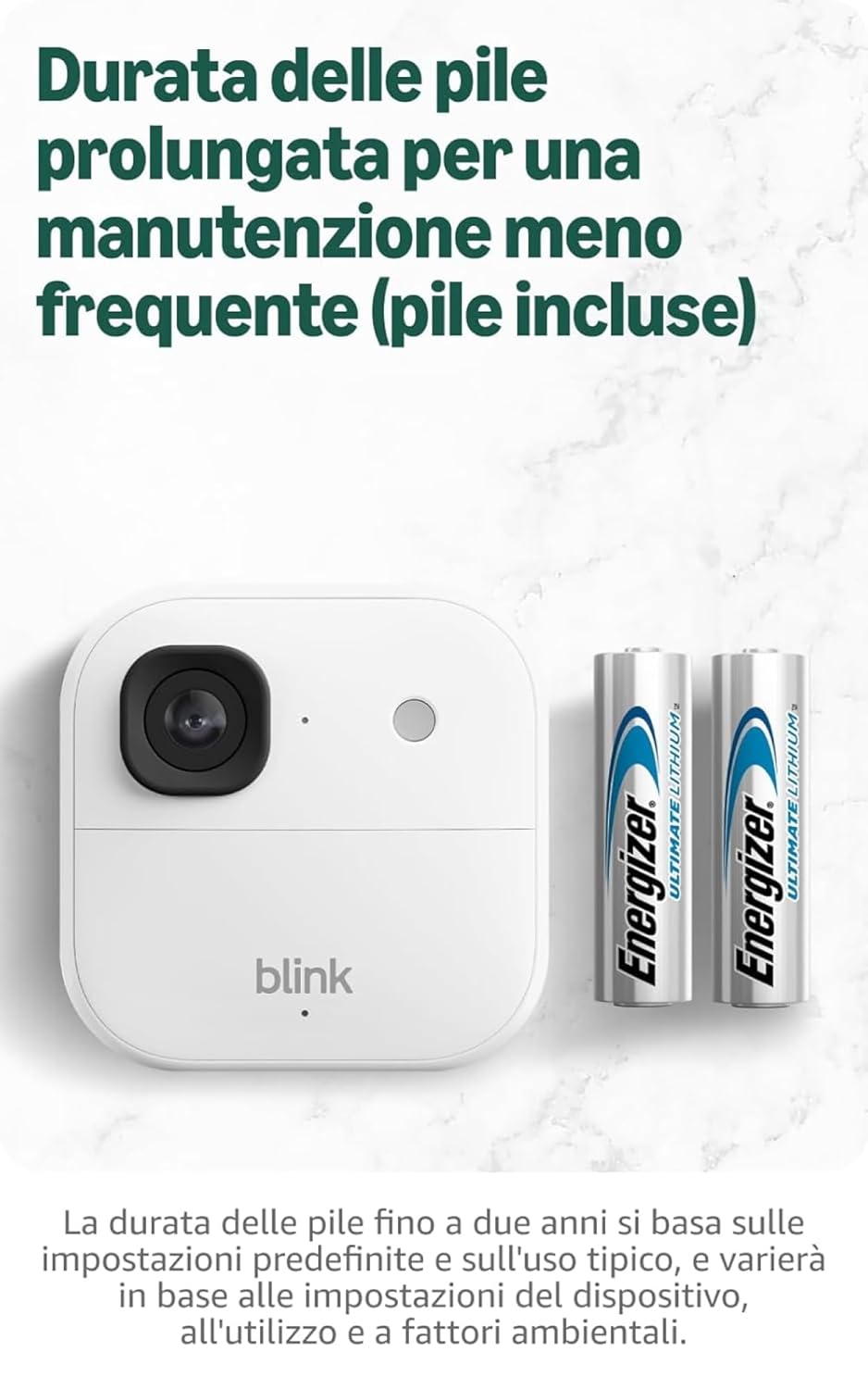 Thumbnail 6 de Videocamera esterna 2K+ Blink (ultimo modello) + videocitofono supplementare Blink: sicurezza intelligente senza fili